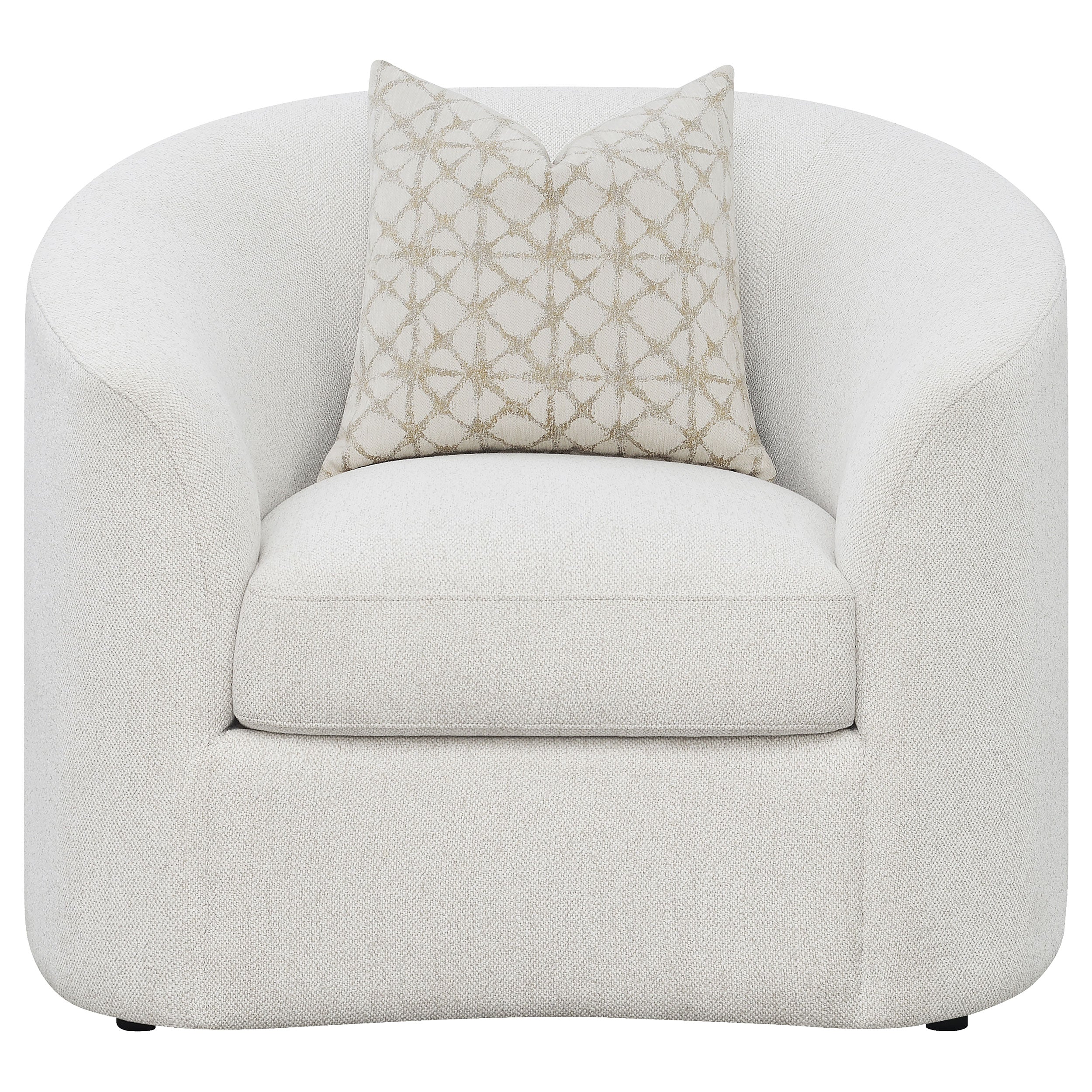 Rainn Boucle Upholstered Sloped Arm Accent Chair Latte-CoasterEssence