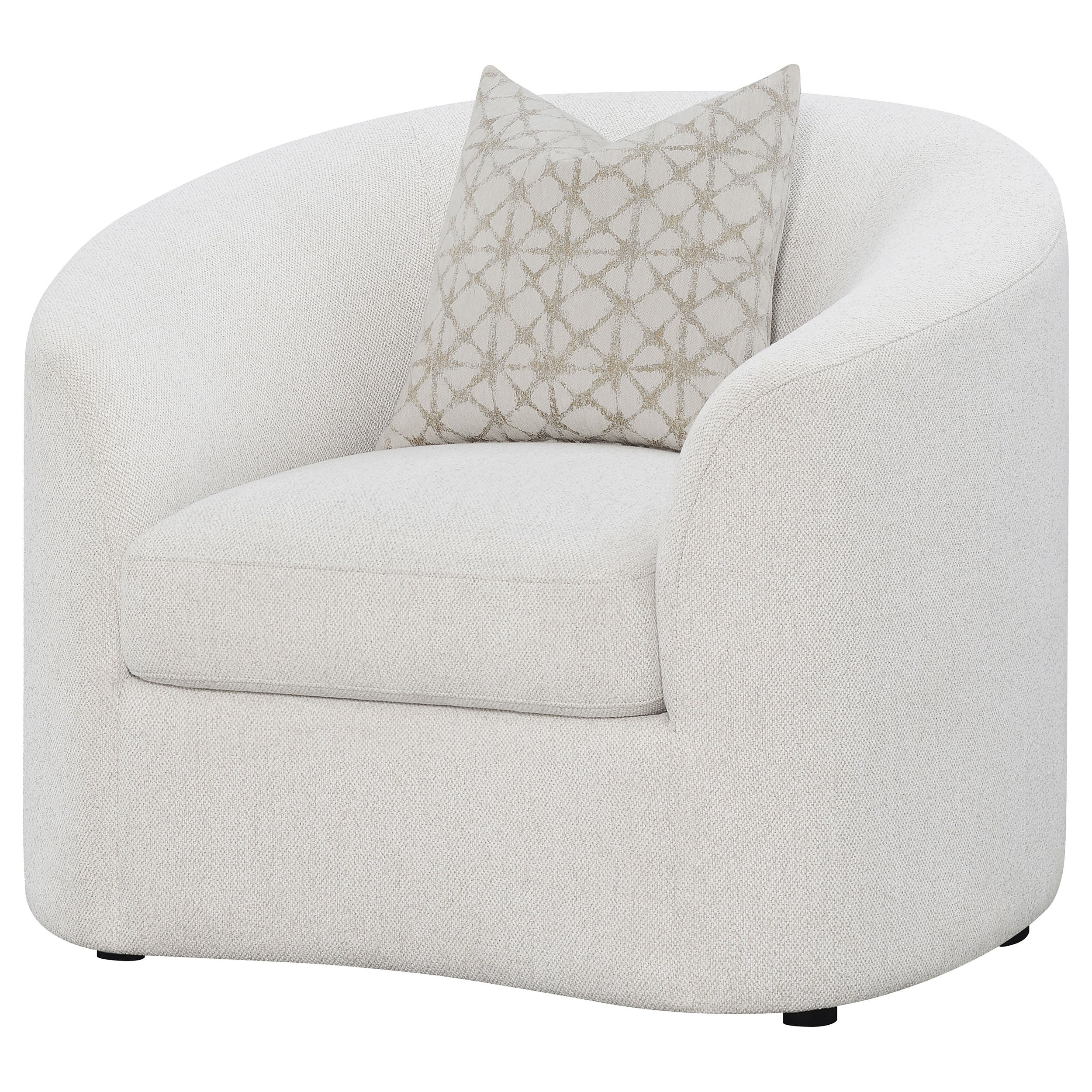 Rainn Boucle Upholstered Sloped Arm Accent Chair Latte-CoasterEssence