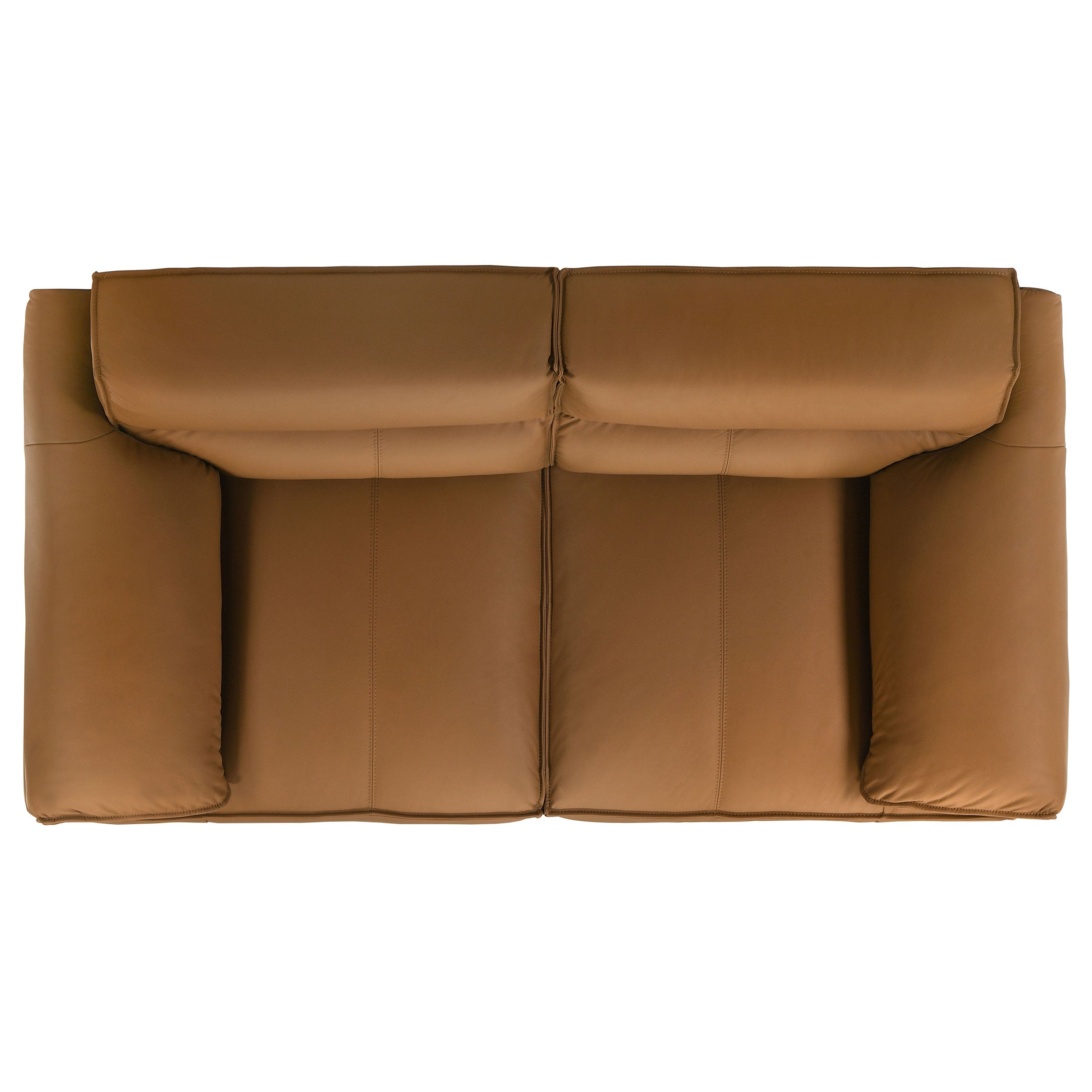 Buxton 2-piece Leather Upholstered Sofa Set Orange-
