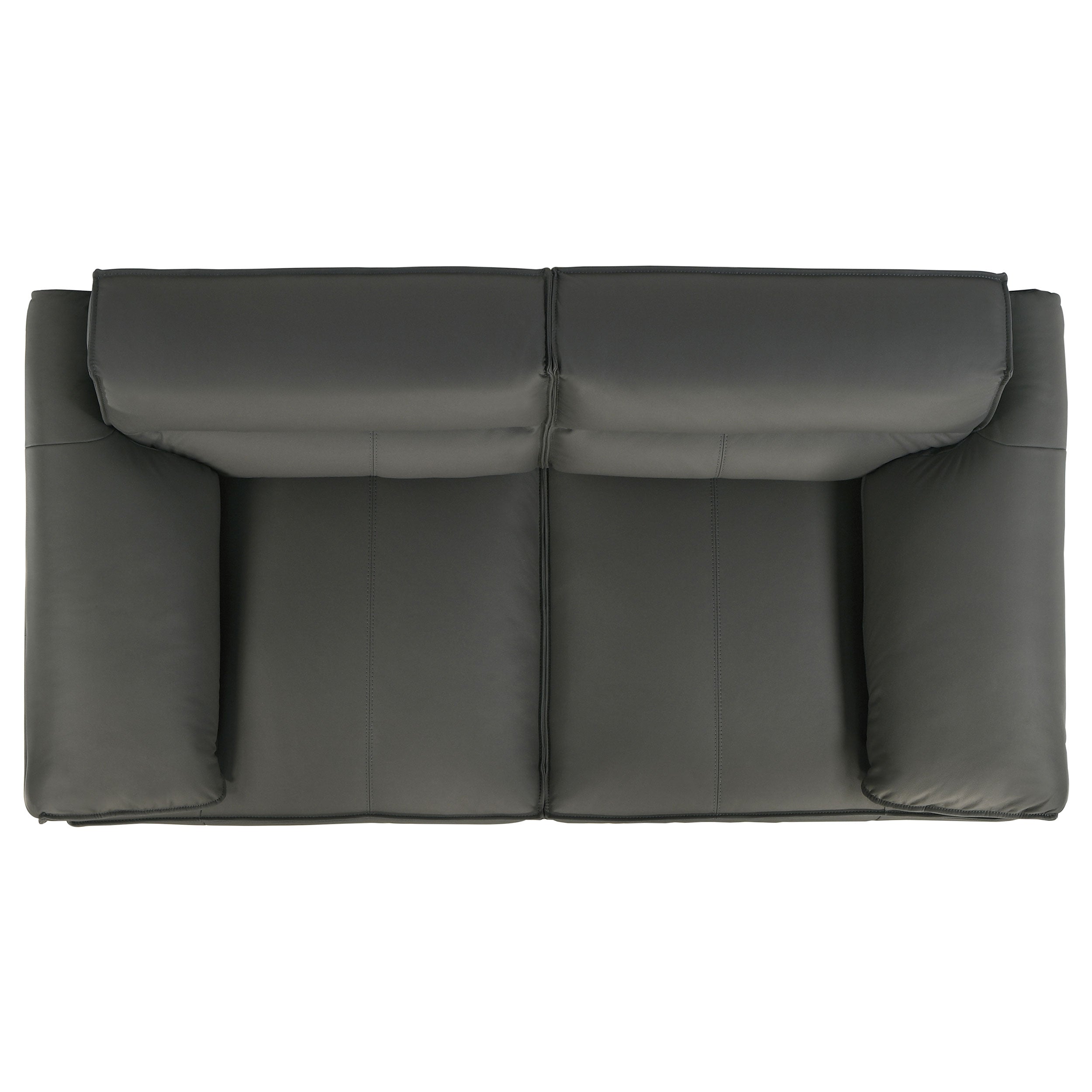 Buxton 2-piece Leather Upholstered Sofa Set Graphite-
