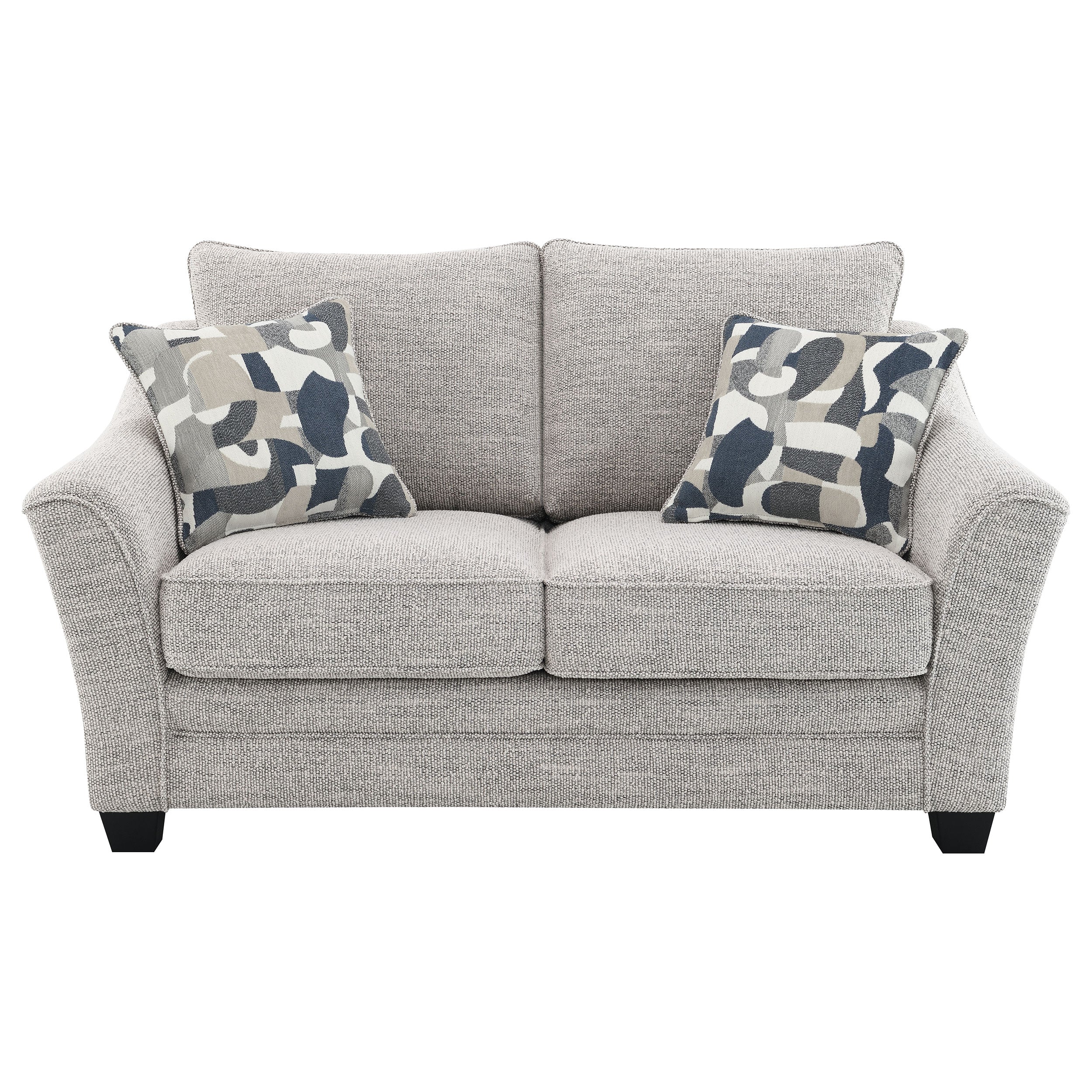 Tomkins Boucle Upholstered Loveseat Light Grey-