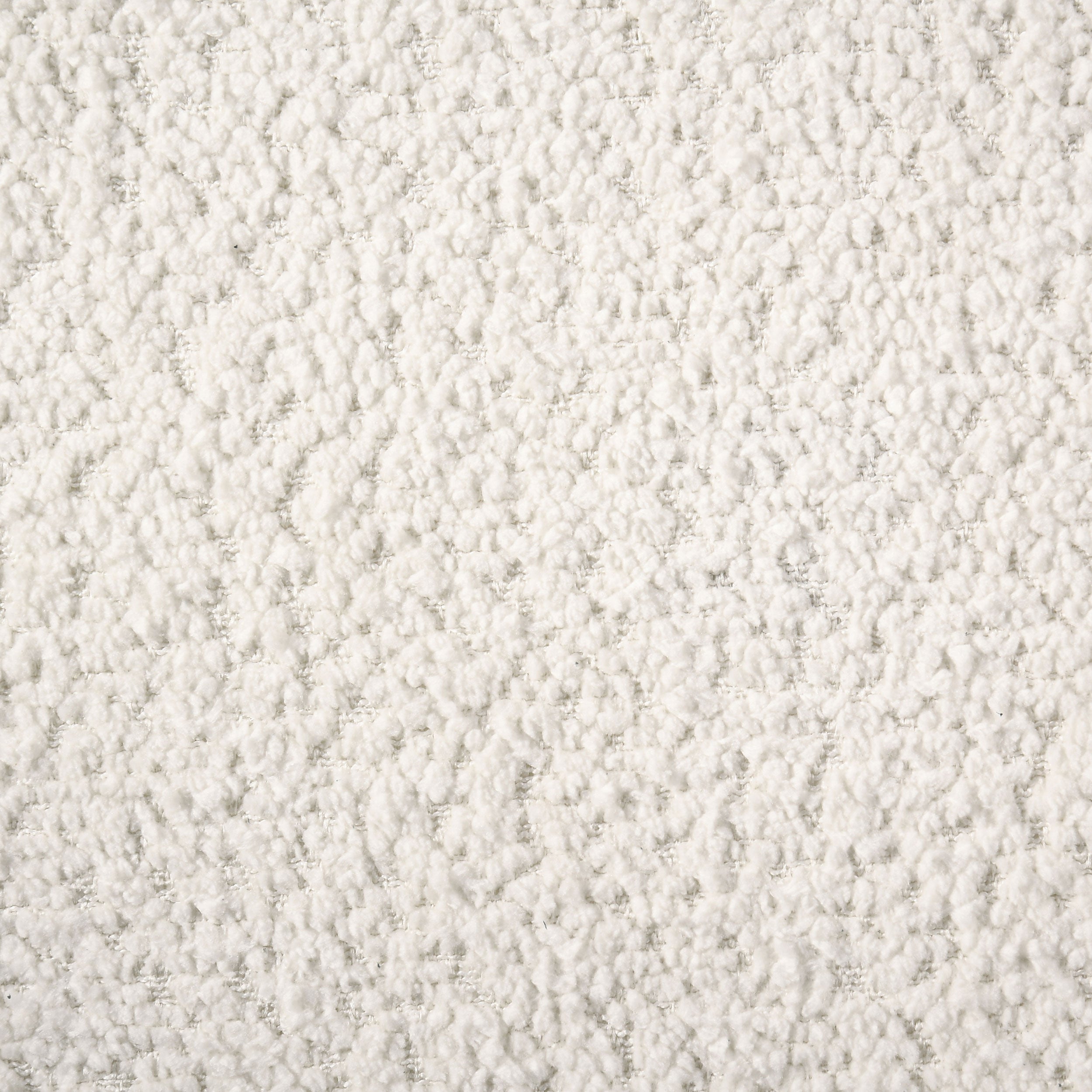 Dorset Fabric Upholstered Round Track Arm Accent Chair White-
