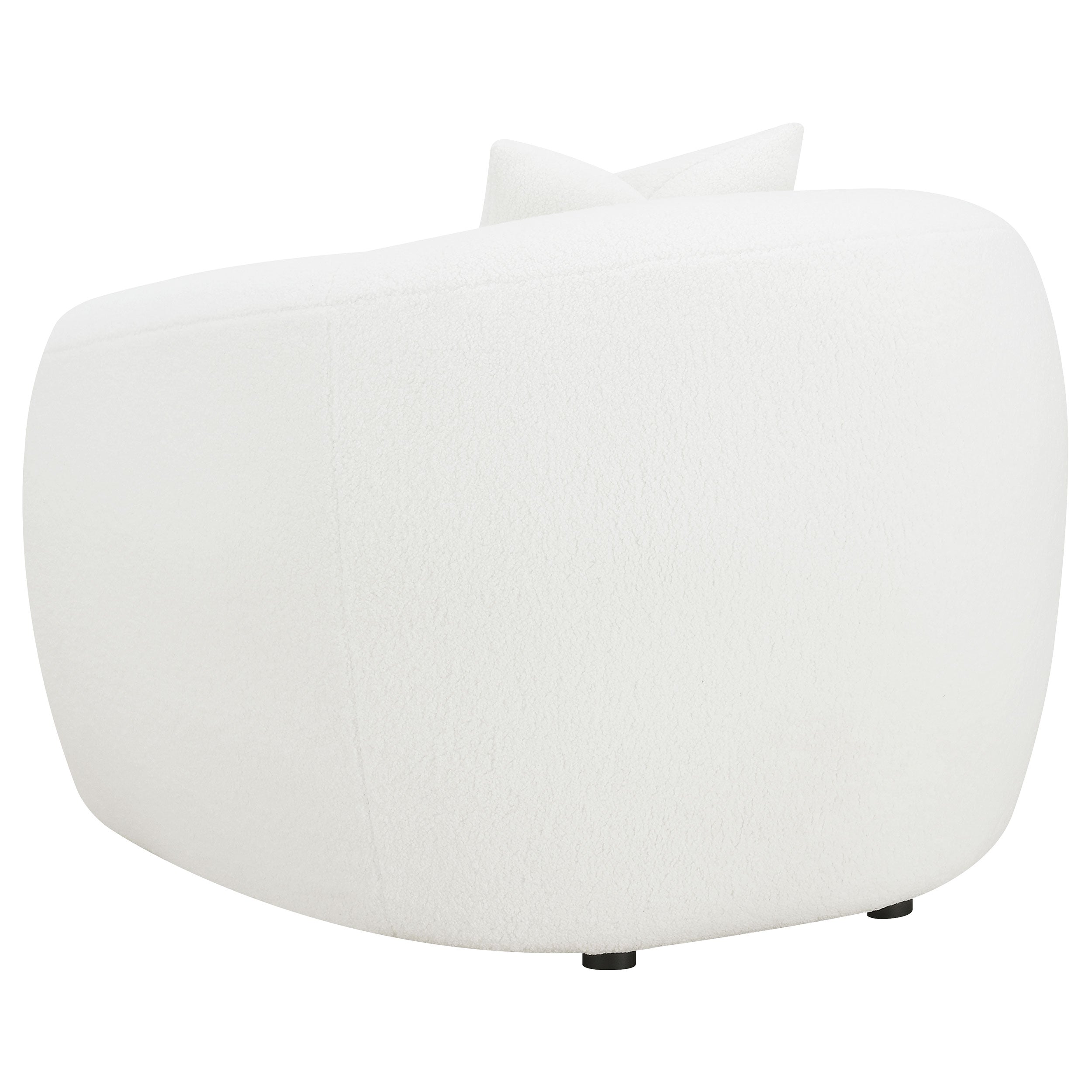 Isabella Faux Sheepskin Upholstered Accent Chair Natural-CoasterElevations