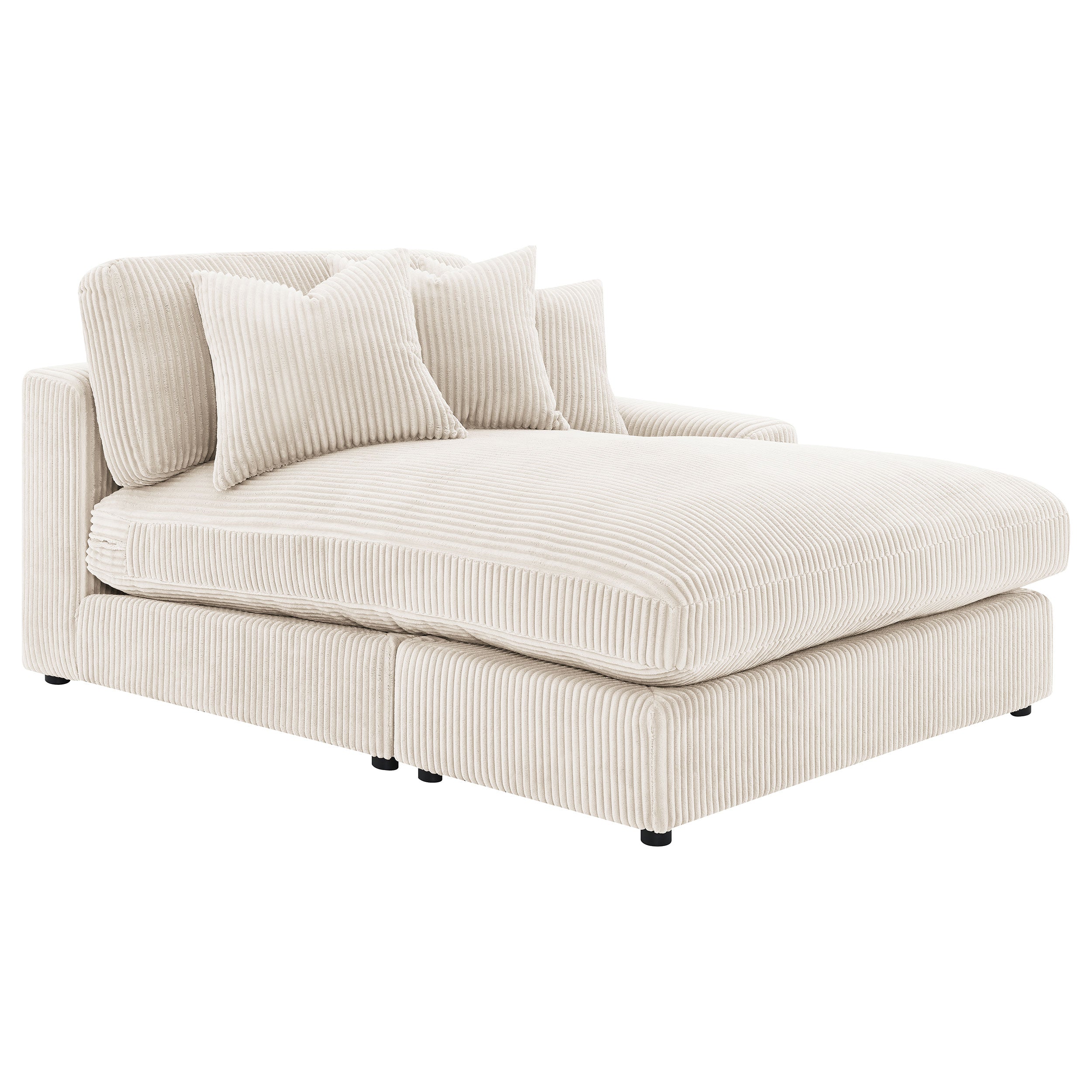 Blaine Upholstered Reversible Chaise Sectional Sofa Sand-