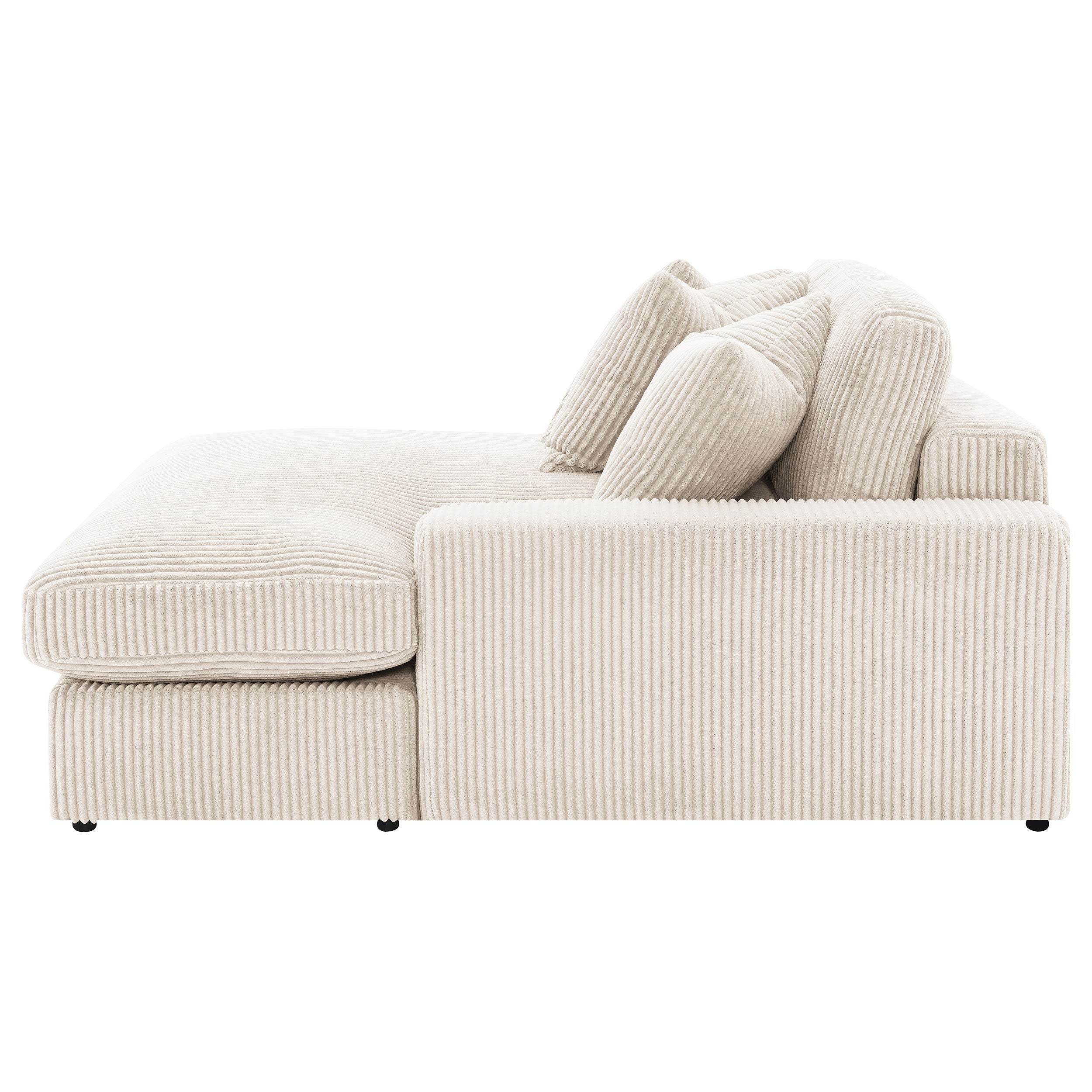 Blaine Upholstered Reversible Chaise Sectional Sofa Sand-