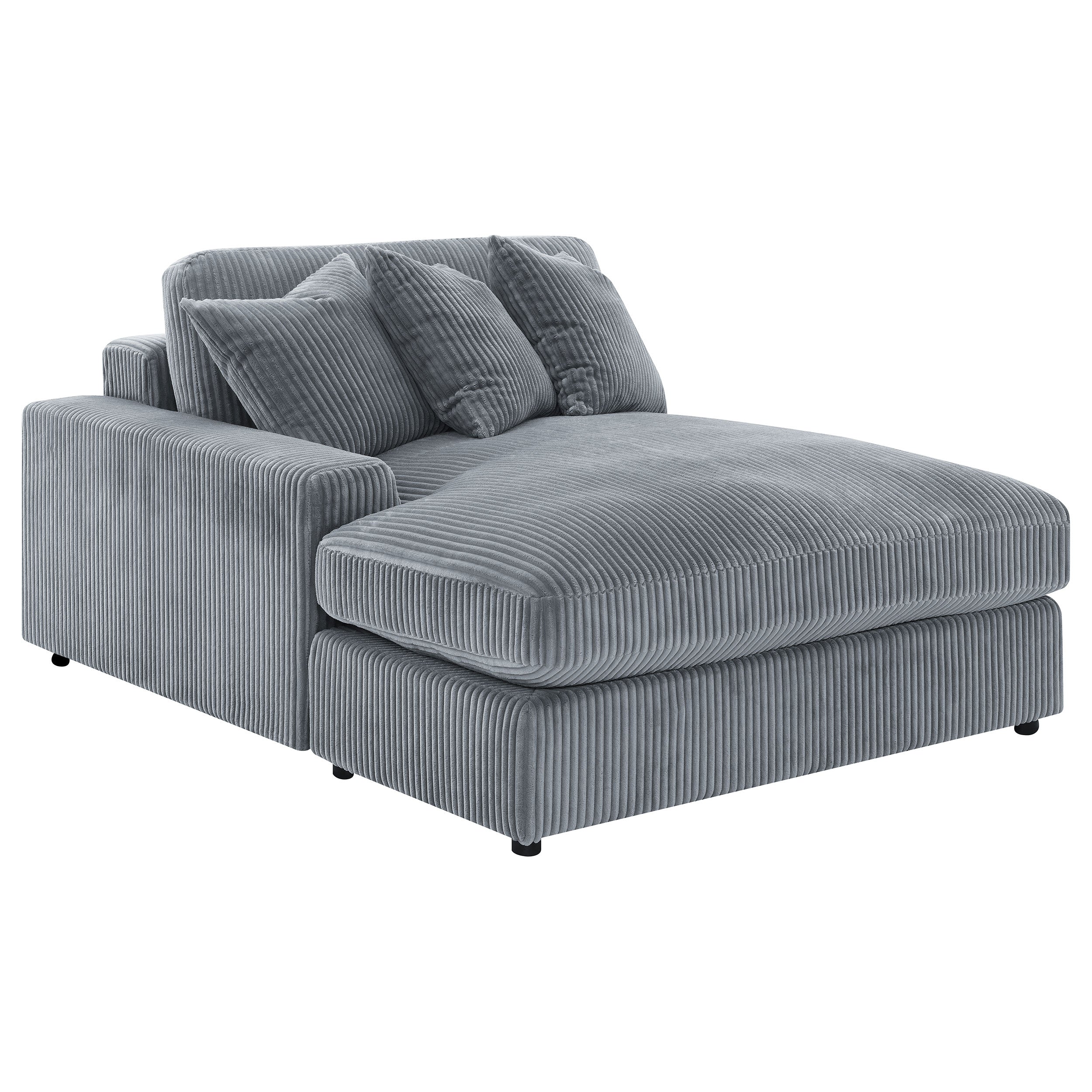 Blaine Upholstered Reversible Chaise Sectional Sofa Fog-CoasterElevations