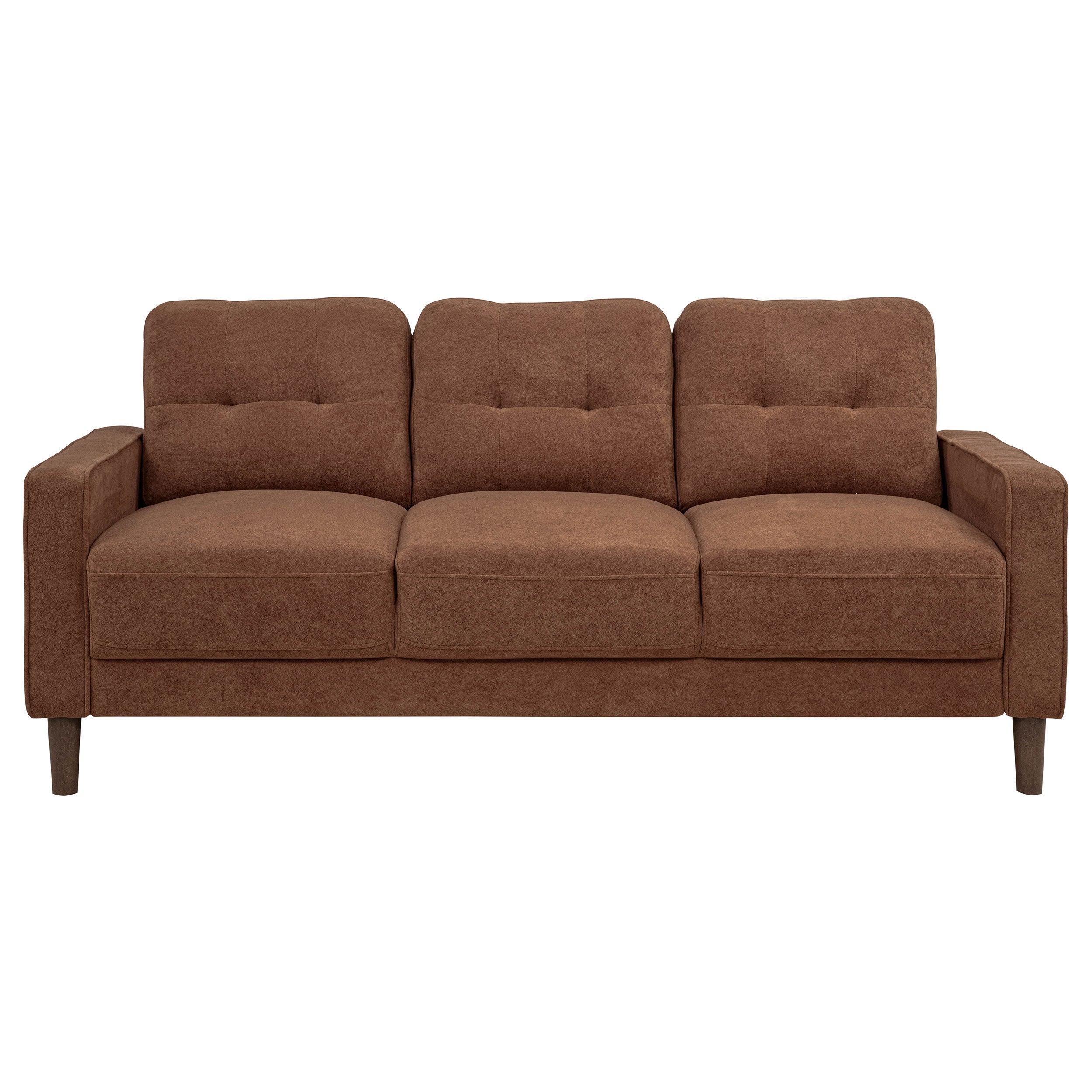 Bowen II Fabric Upholstered Track Arm Sofa Rust-