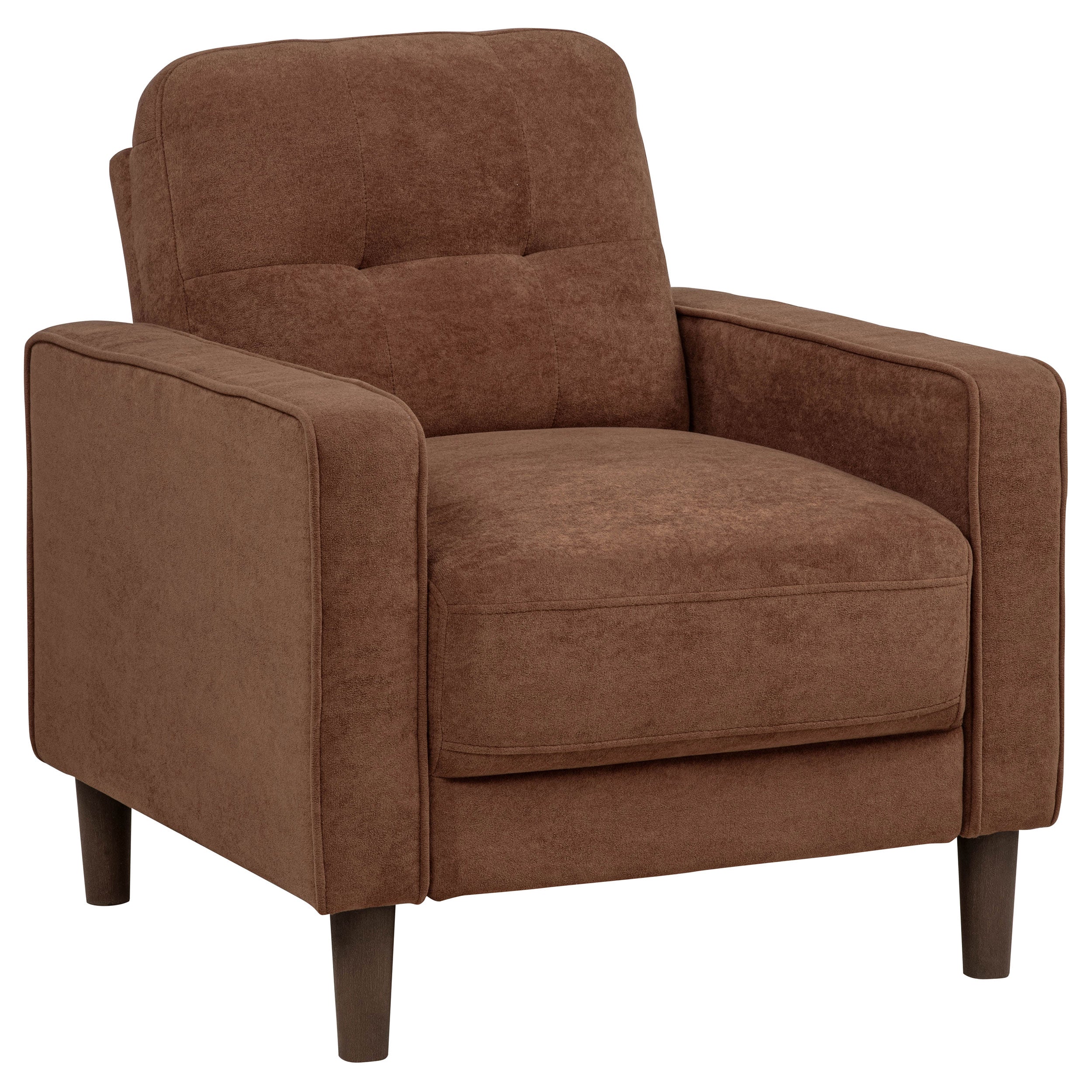 Bowen II Fabric Upholstered Track Arm Accent Chair Rust-