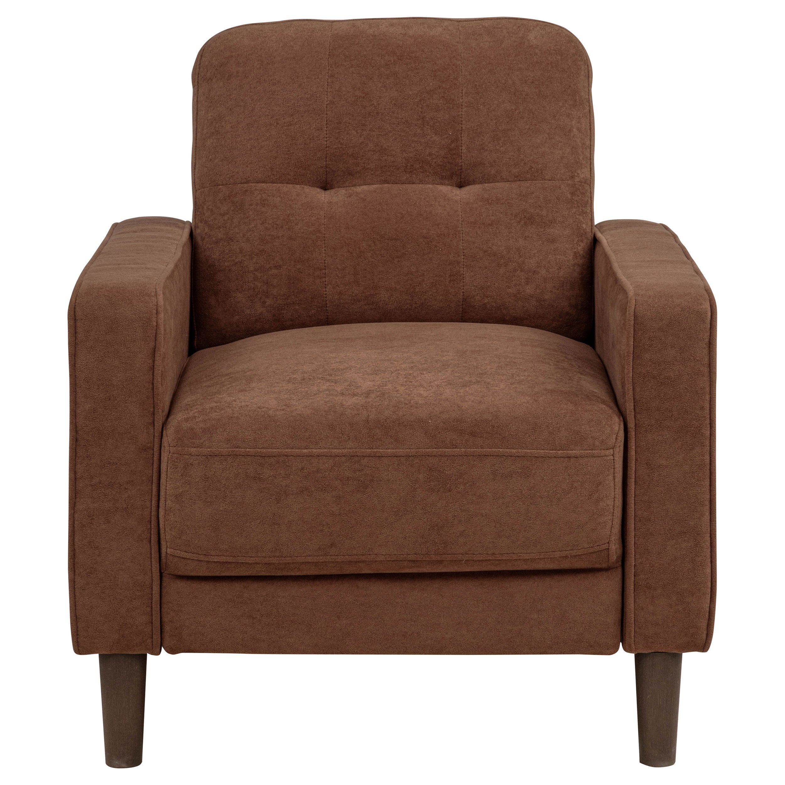 Bowen II Fabric Upholstered Track Arm Accent Chair Rust-