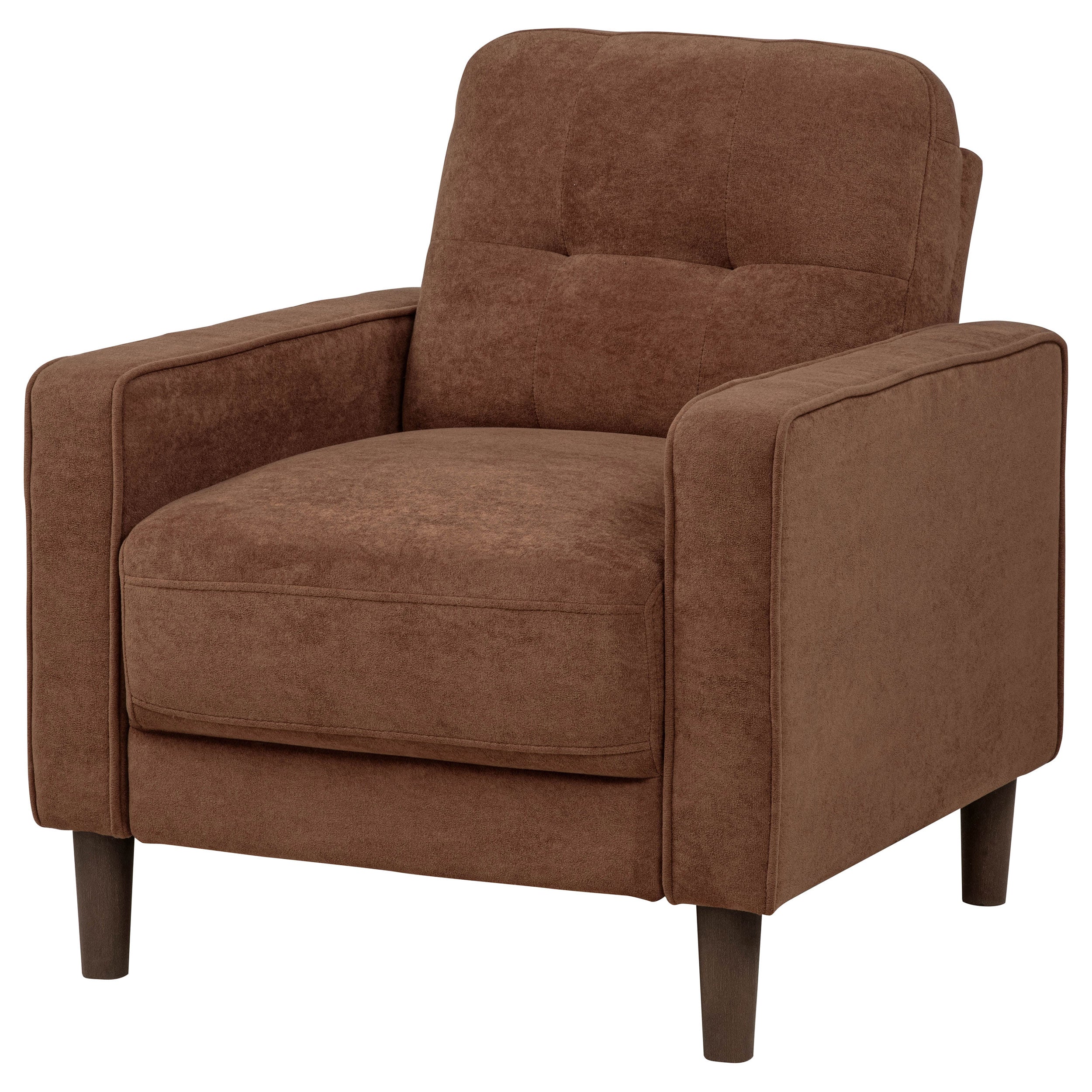 Bowen II Fabric Upholstered Track Arm Accent Chair Rust-