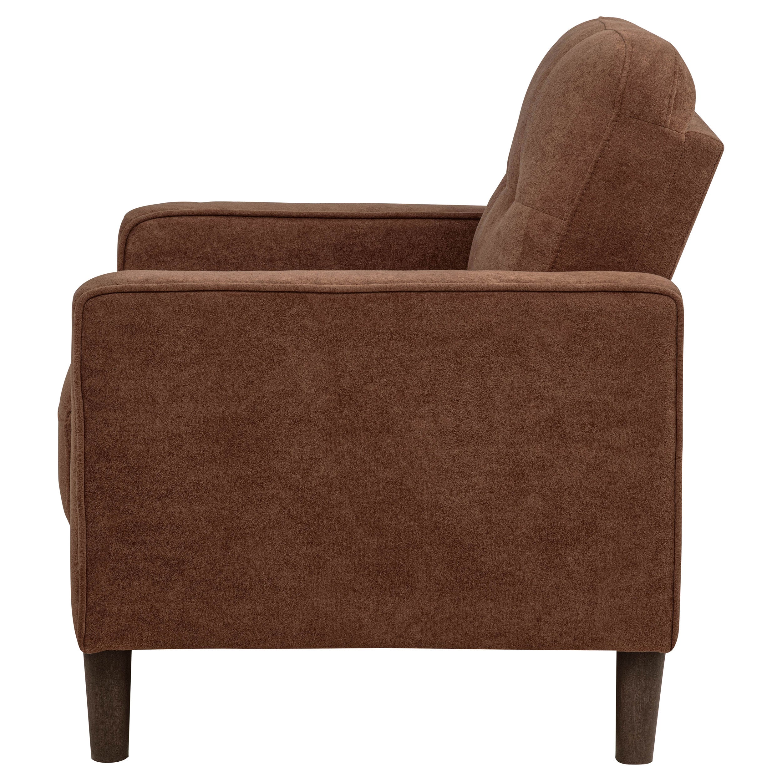 Bowen II Fabric Upholstered Track Arm Accent Chair Rust-
