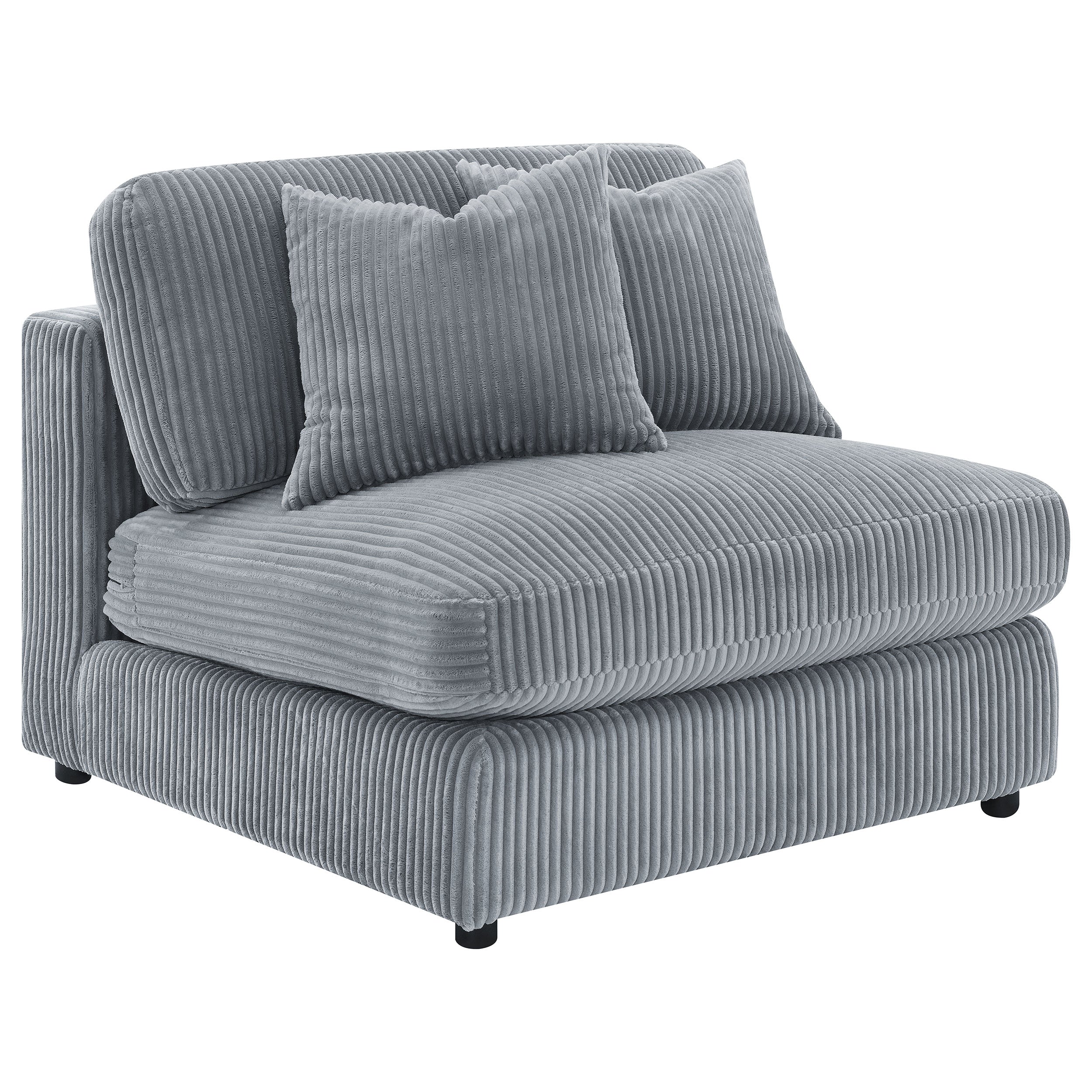 Blaine Upholstered Armless Chair Fog-