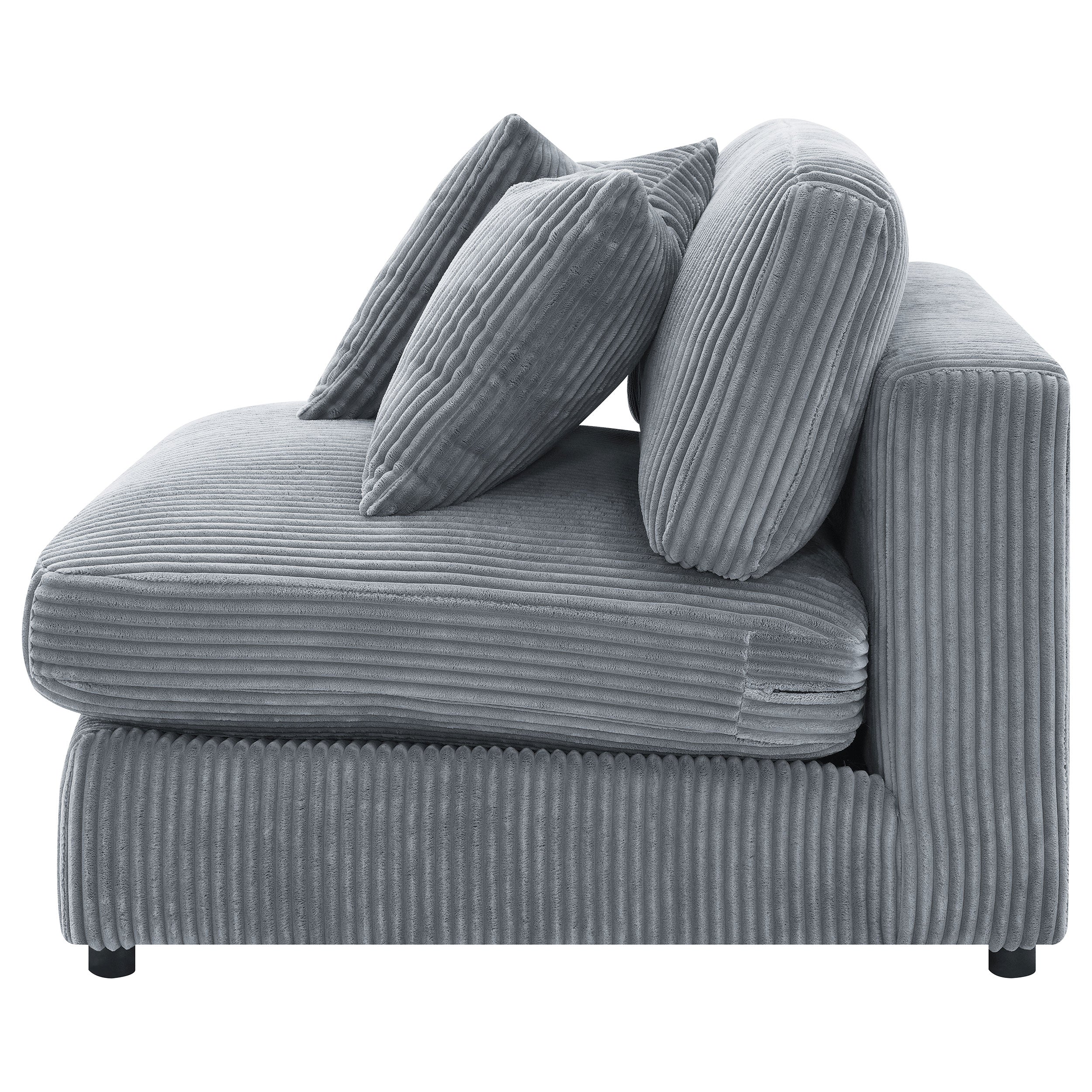 Blaine Upholstered Armless Chair Fog-