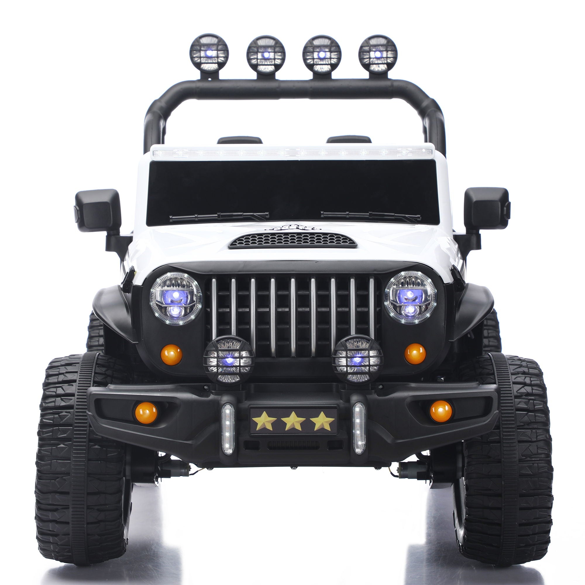 Electric Car With Remote Control, Colorful LED Lights, USB & MP3
