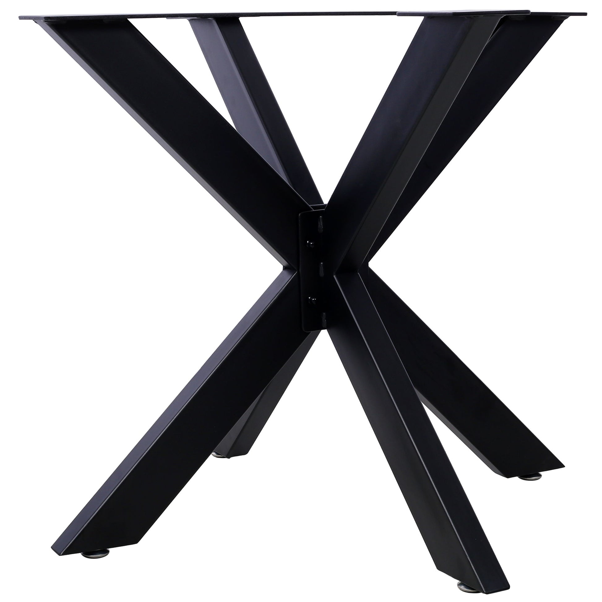 Spider Shaped Steel Table Legs, Metal Dining Table Frame, Heavy Duty Box Section Table Base - Black - Best Buy Furniture
