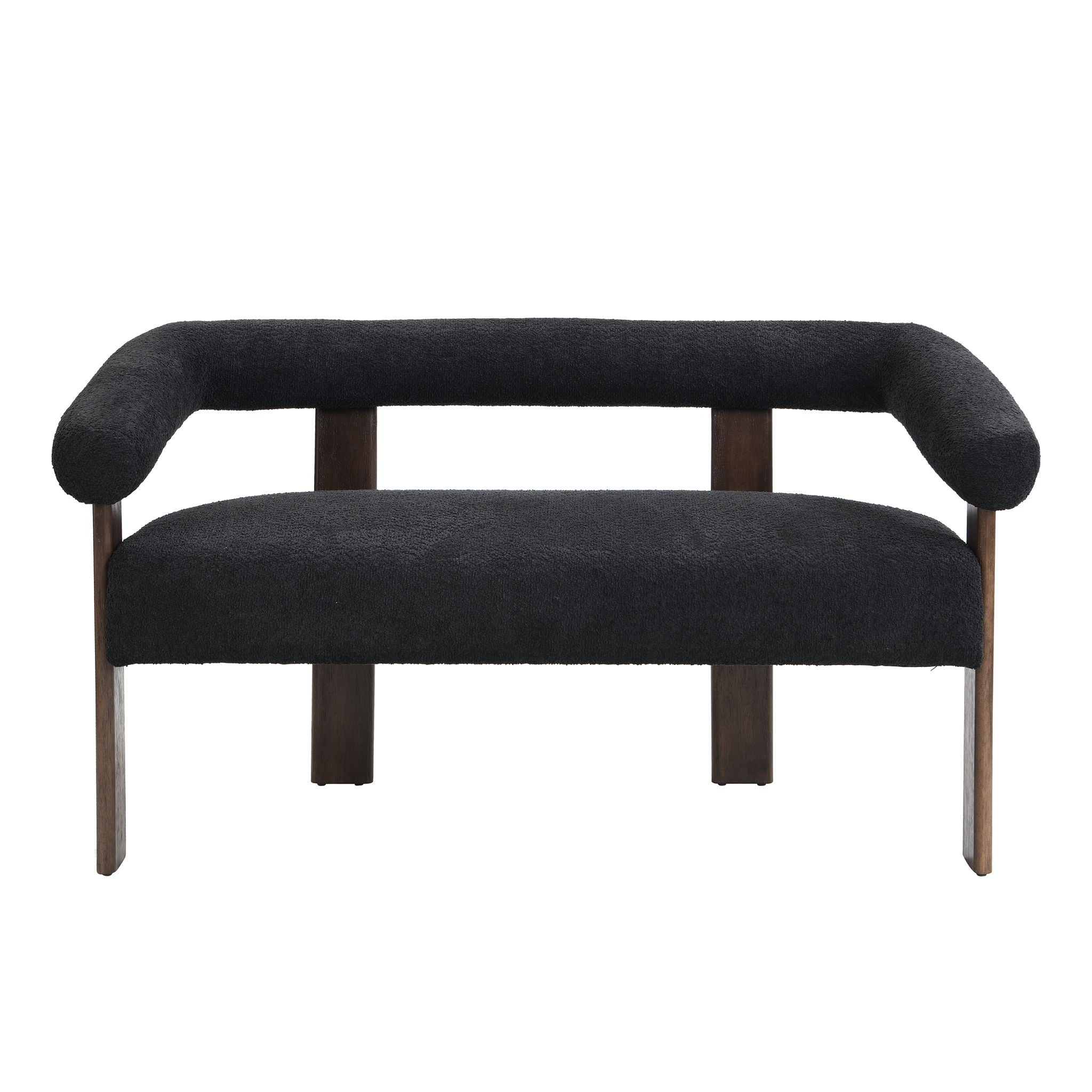Modern Round Armrest Loveseat