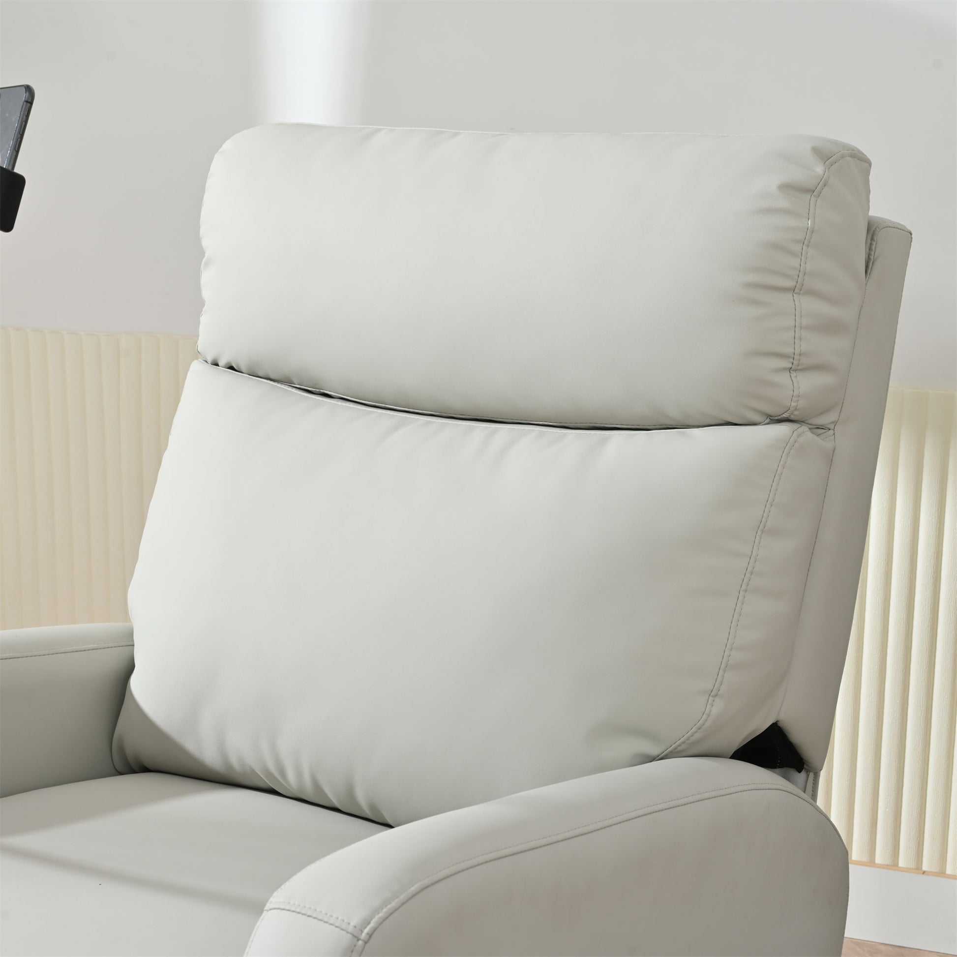 Rocking Recliner Chair, 360 Degree Swivel Nursery Rocking Chair, Glider Chair, Modern Small Rocking Swivel Recliner Chair For Bedroom, Living Room Chair Home Theater Seat, Phone Holder - Light Gray - Best Buy Furniture