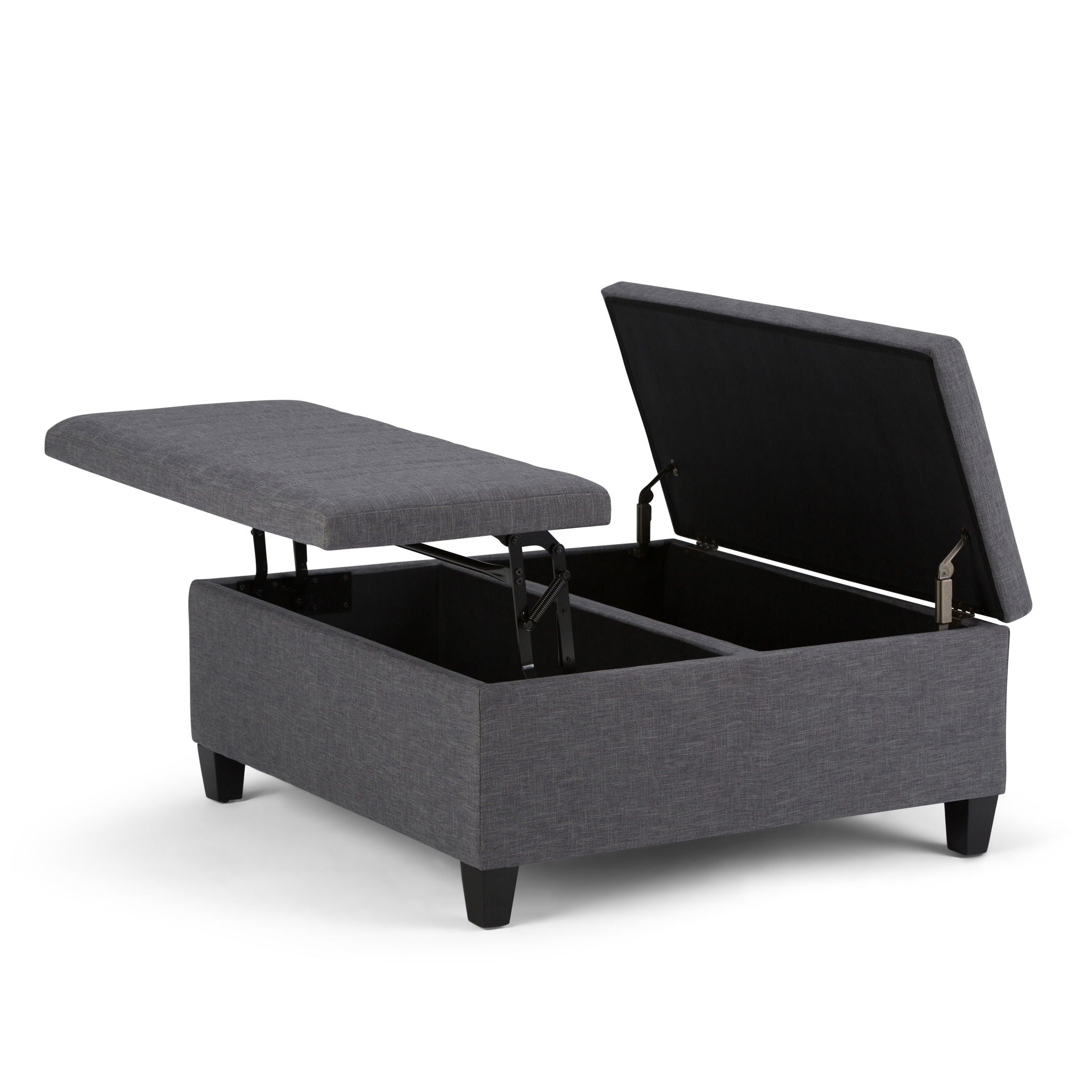 Ellis - Coffee Table Storage Ottoman Contemporary Design - Best Buy Furniture