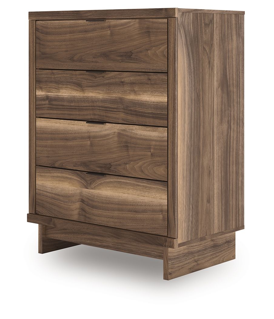 Chirason - Four Drawer Chest - Brown - Best Buy Furniture
