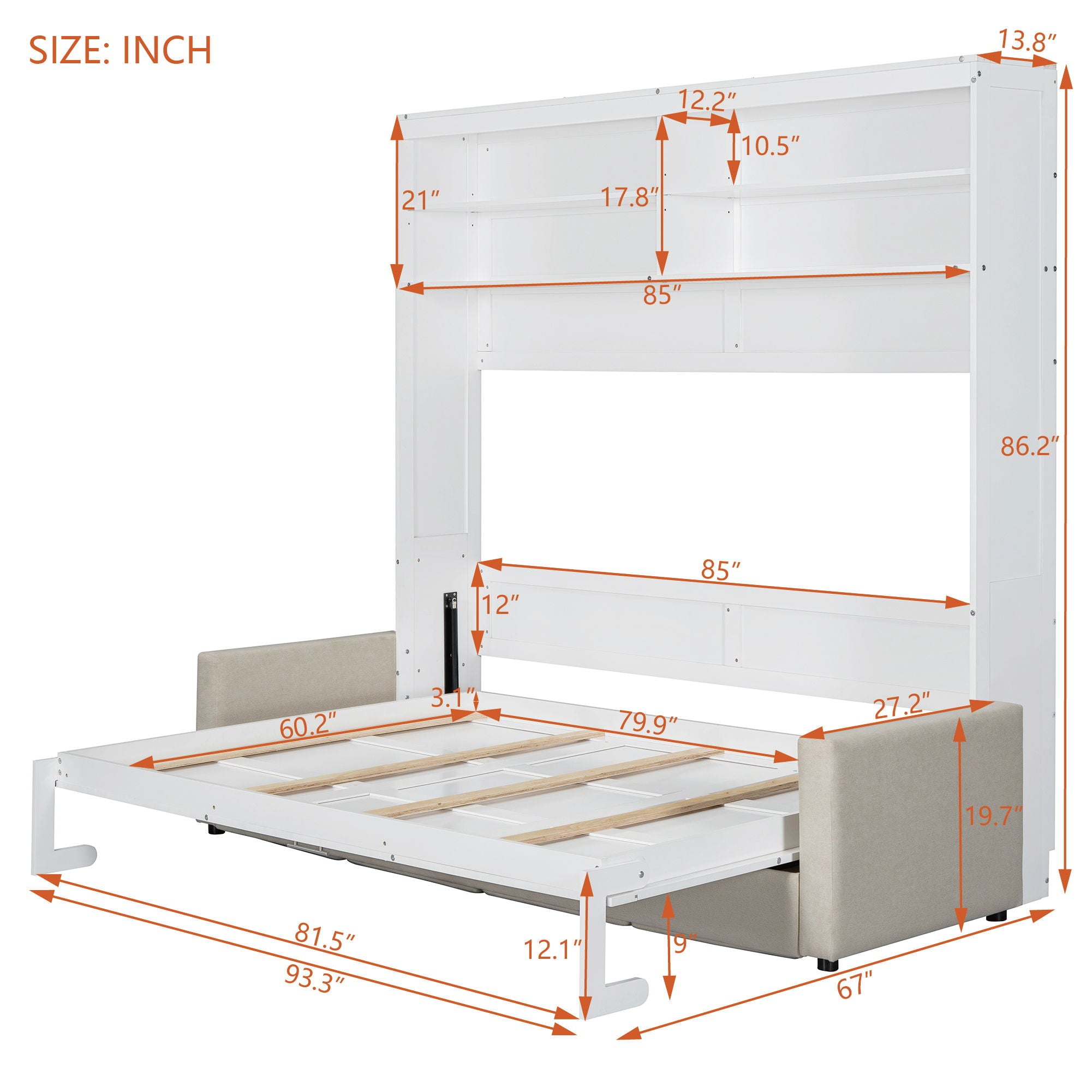 Murphy Wall Bed With Sofa
