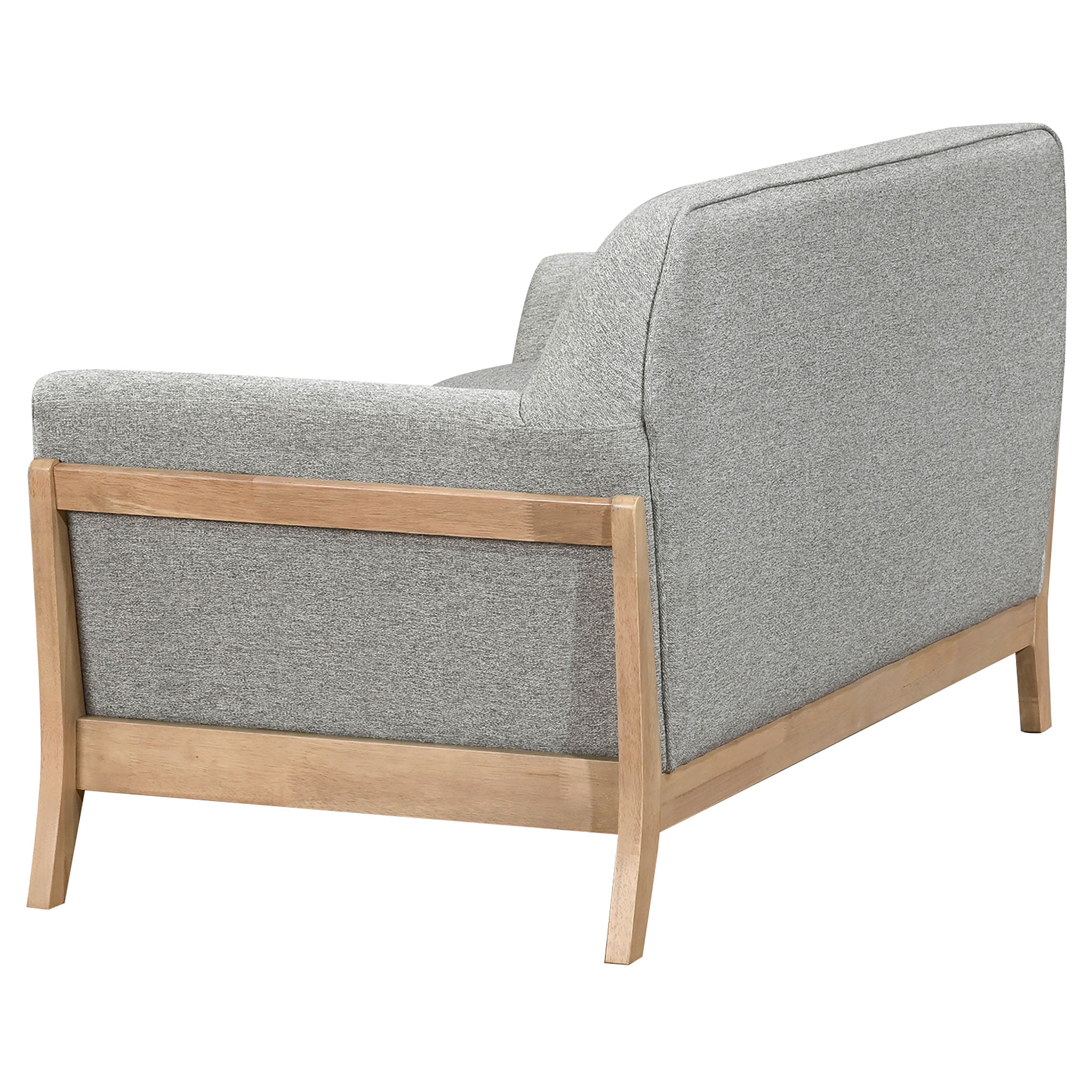Vaughn Fabric Upholstered Flared Arm Loveseat Grey-