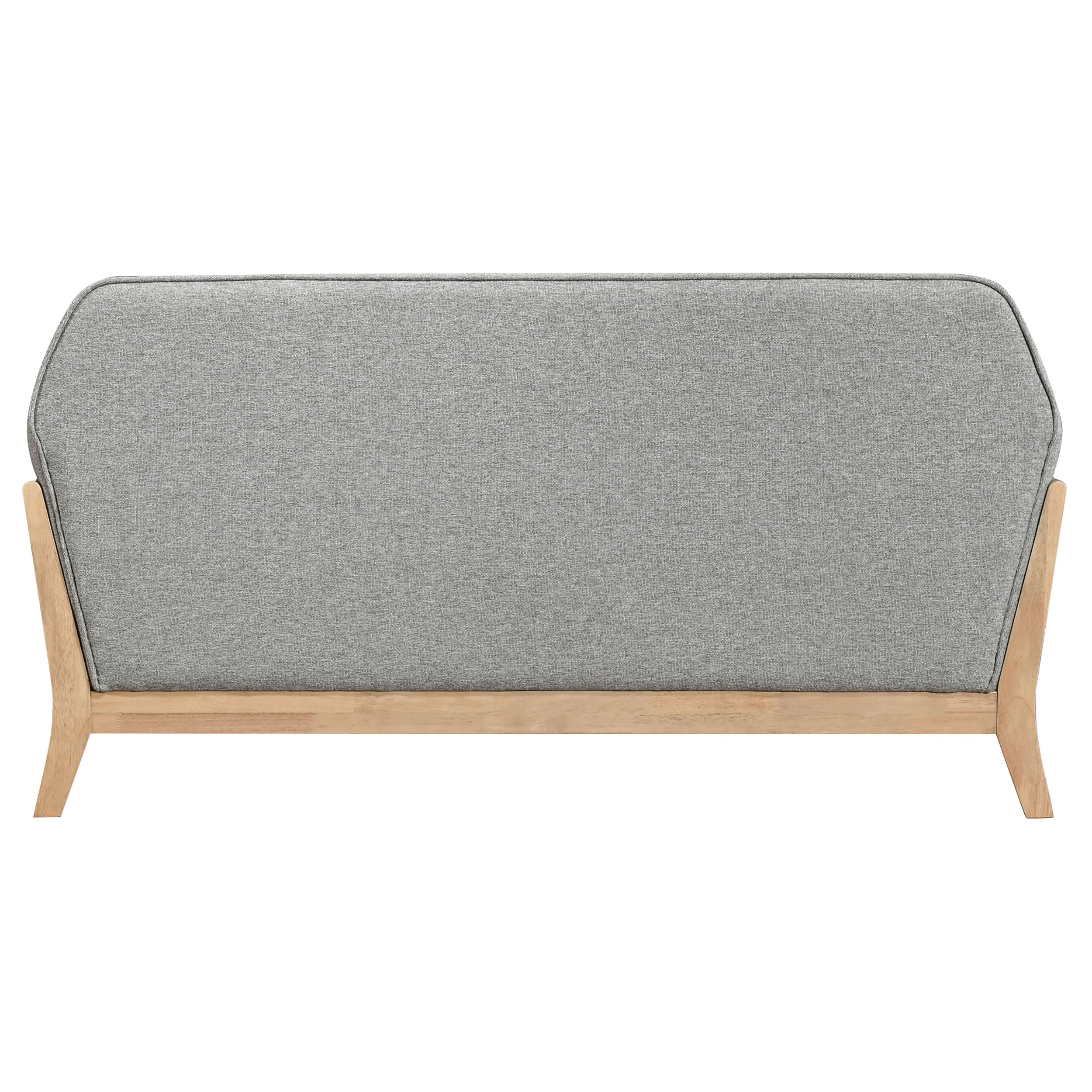 Vaughn Fabric Upholstered Flared Arm Loveseat Grey-