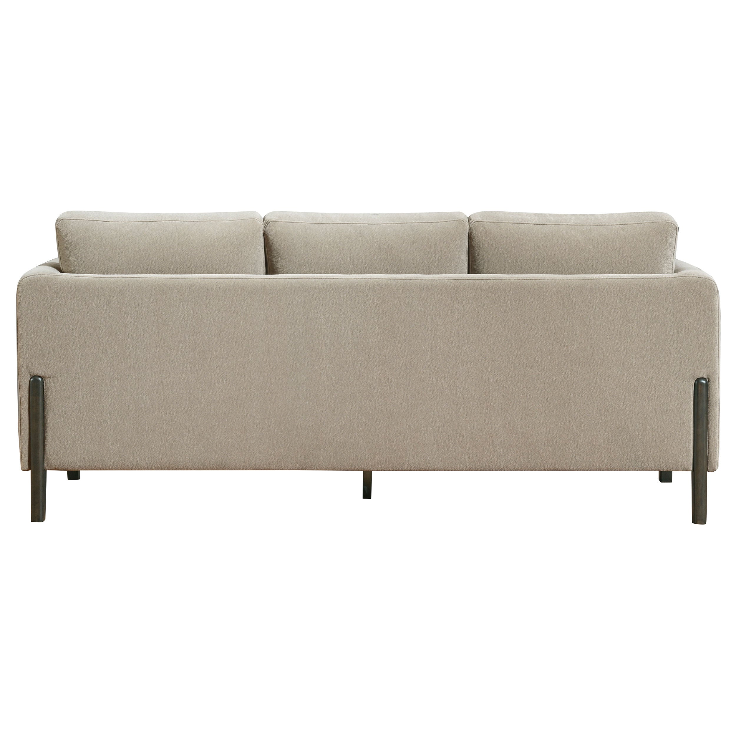 Islington Fabric Upholstered Panel Arm Sofa Taupe-