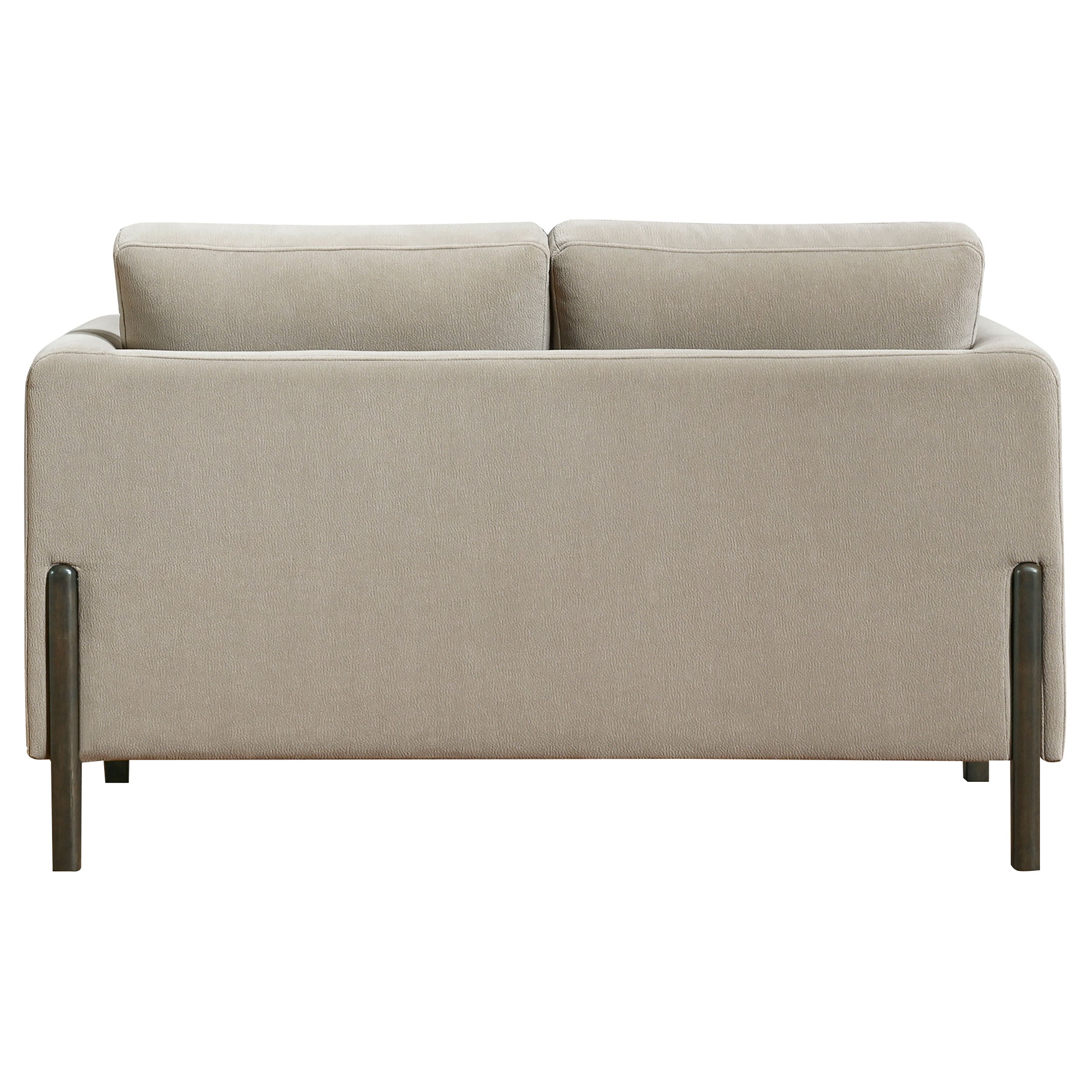 Islington Fabric Upholstered Panel Arm Loveseat Taupe-