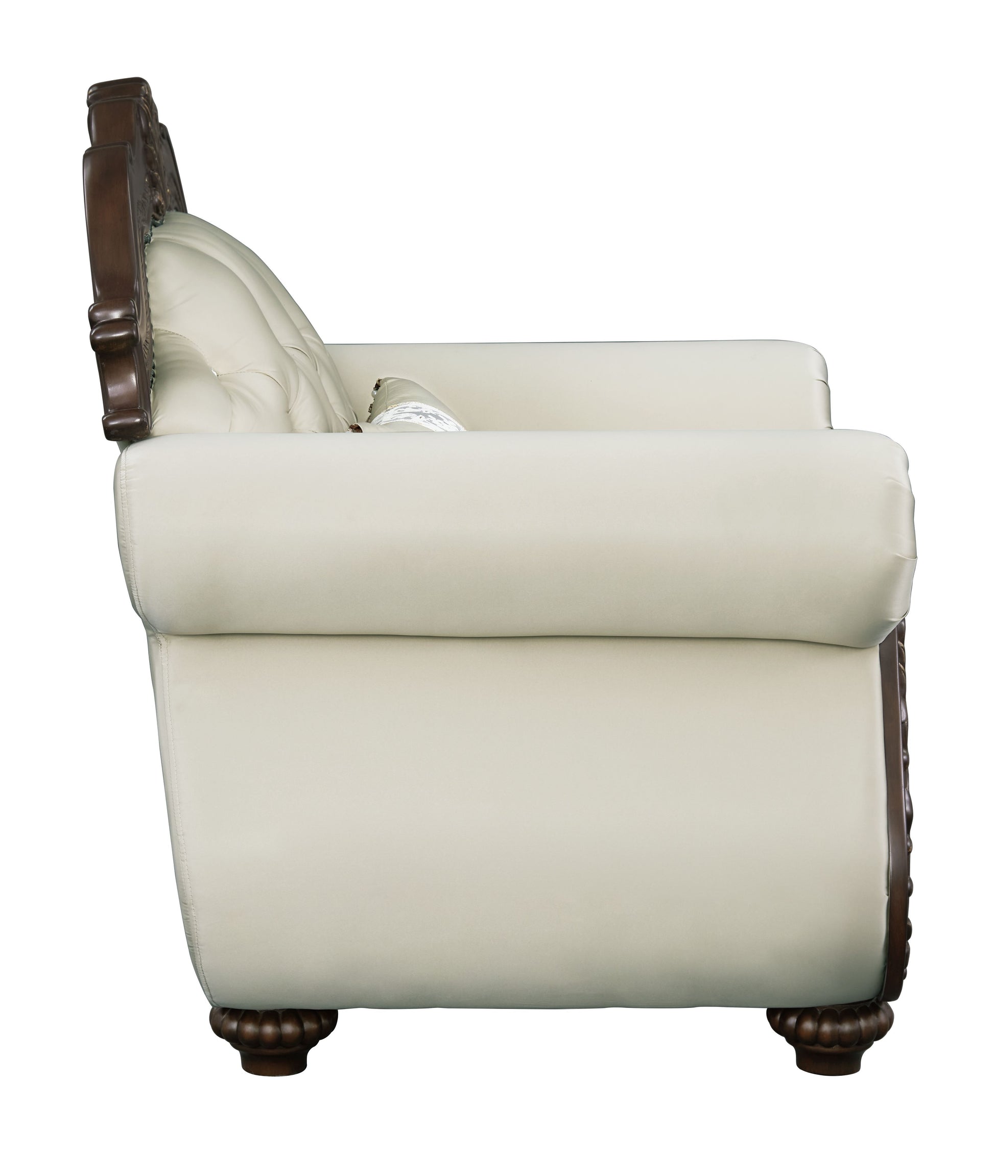 Pierce - Chair With Pillow - Beige / Cherry - Best Buy Furniture