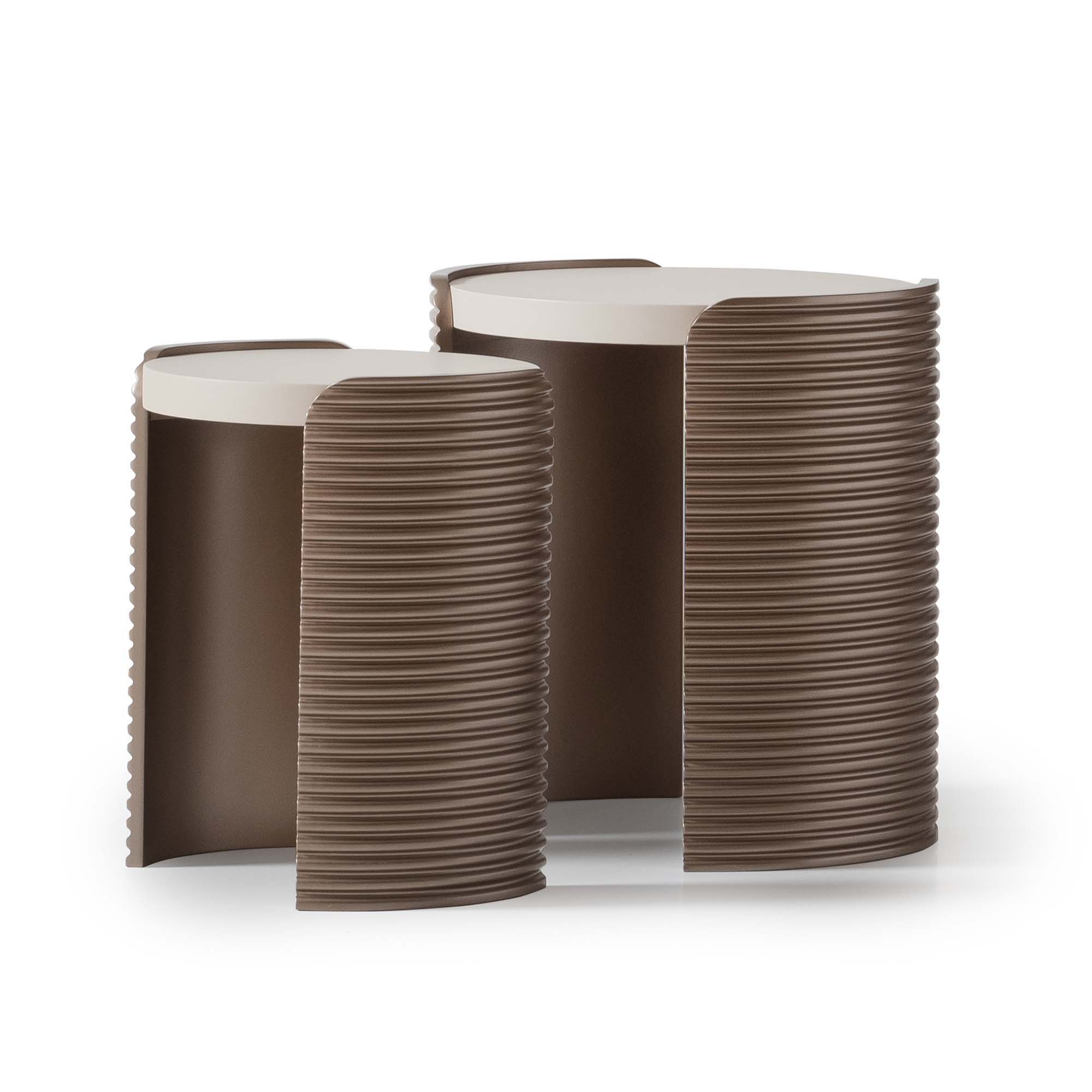 Mod Dream - Nesting Tables (Set of 2) - Rich Champagne