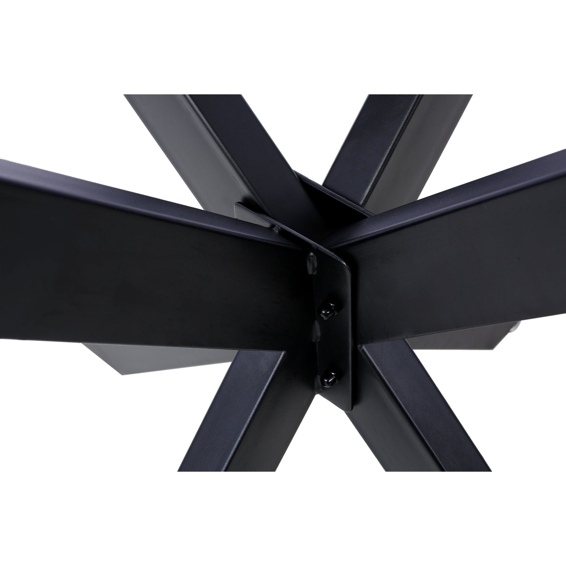 Spider Shaped Steel Table Legs, Metal Dining Table Frame, Heavy Duty Box Section Table Base - Black - Best Buy Furniture