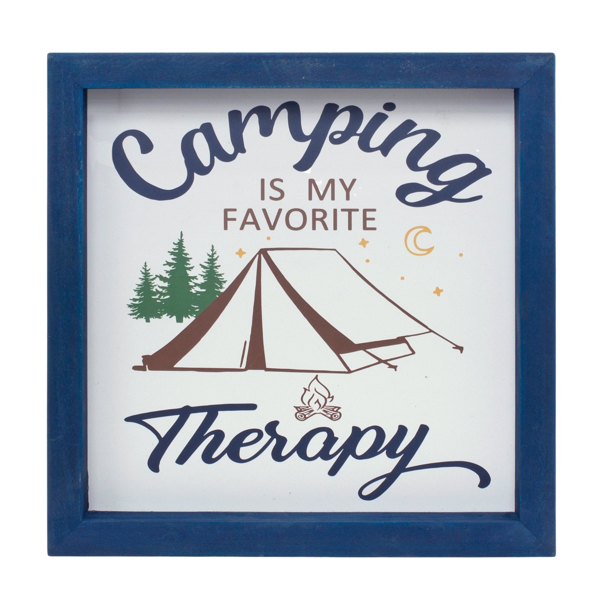 Wood Framed Camping Sentiment Sign (Set of 4)