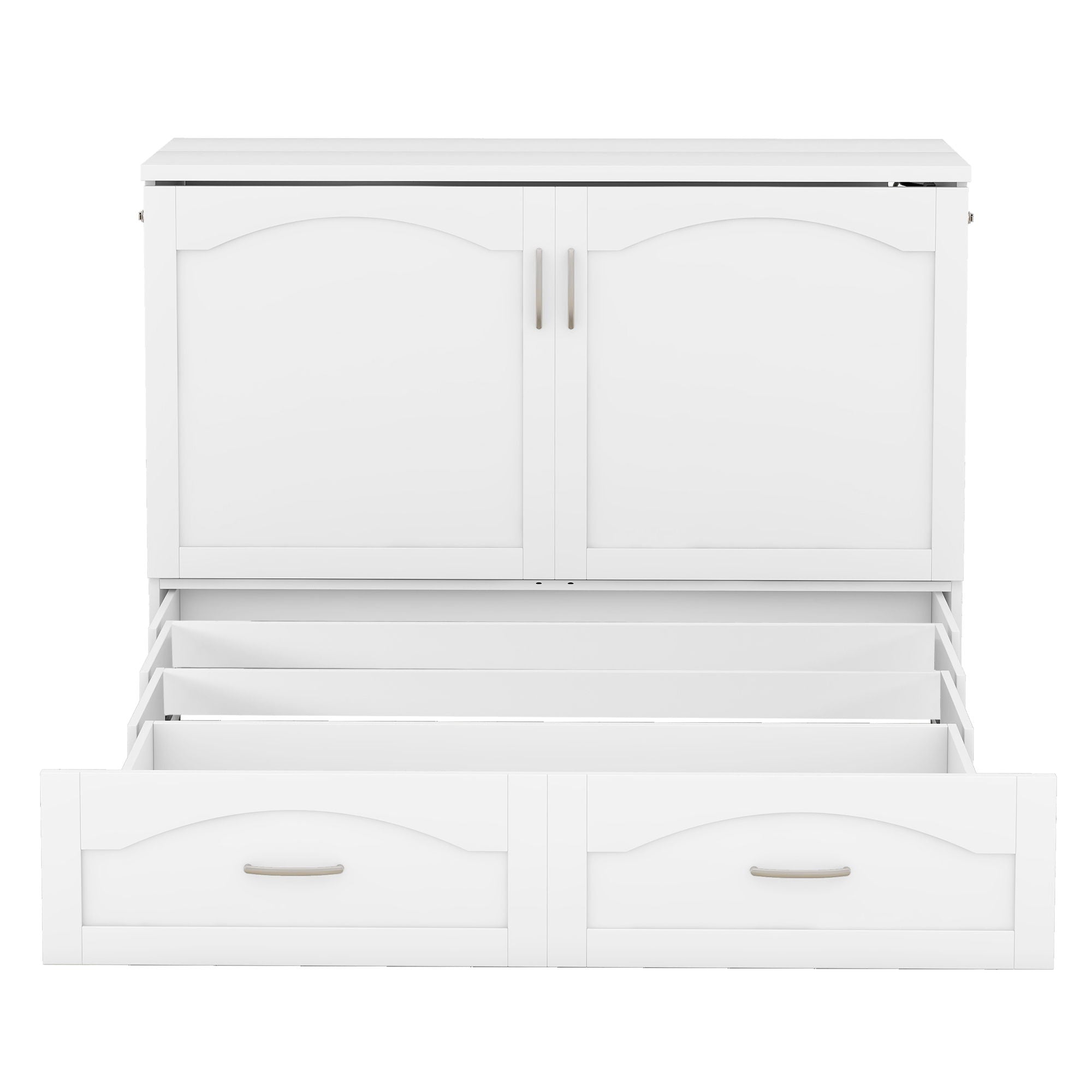 Murphy Wall Bed With Drawer And A Set Of Sockets & USB Ports, Pulley Structure Design