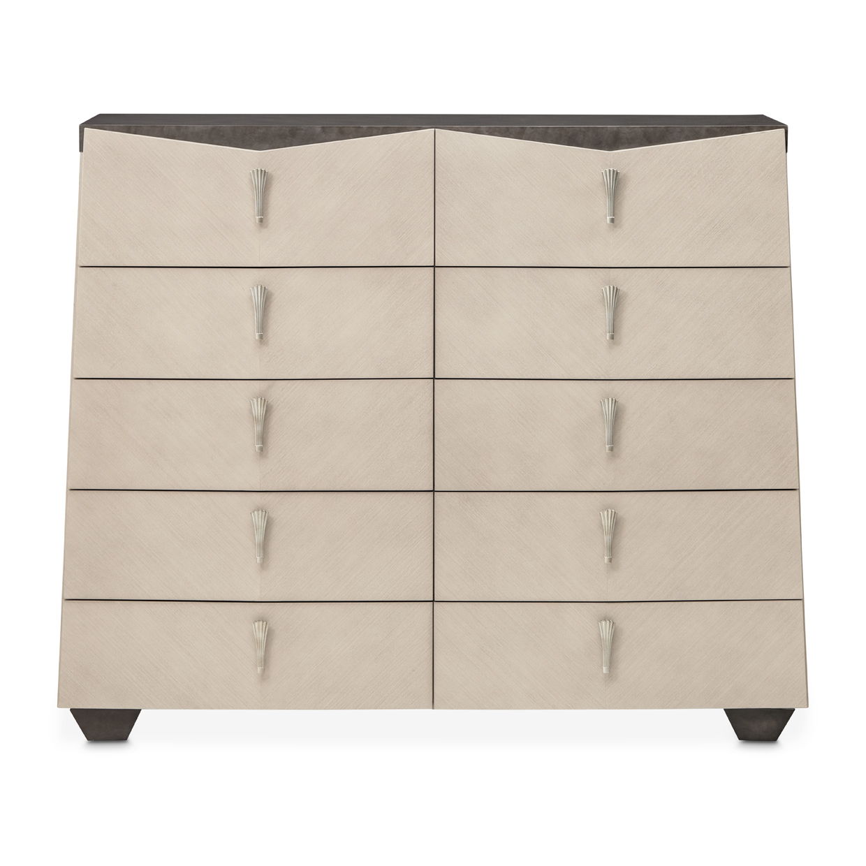 Fantosini - 10-Drawer Mule Chest - Silver Mist