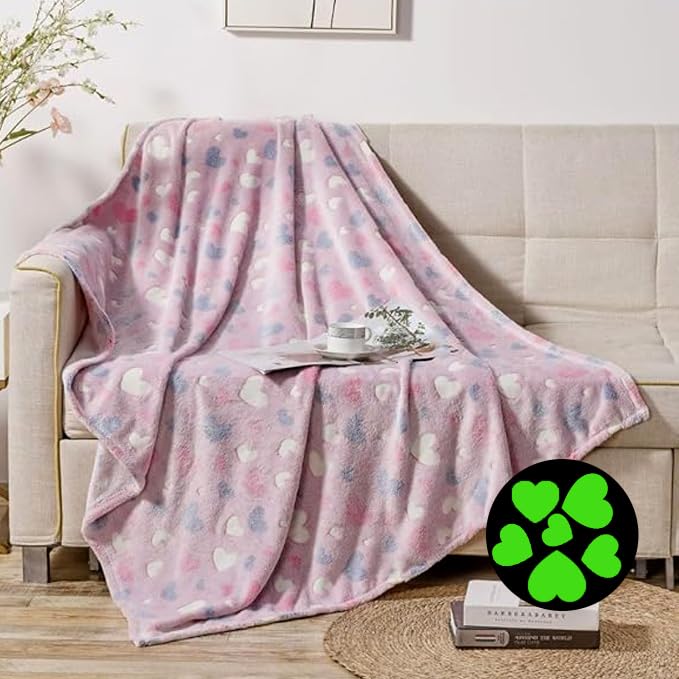 Faith, Hope, Love Home Décor Ultra Plush Cosmic Glow In The Dark Throw Blanket - Best Buy Furniture