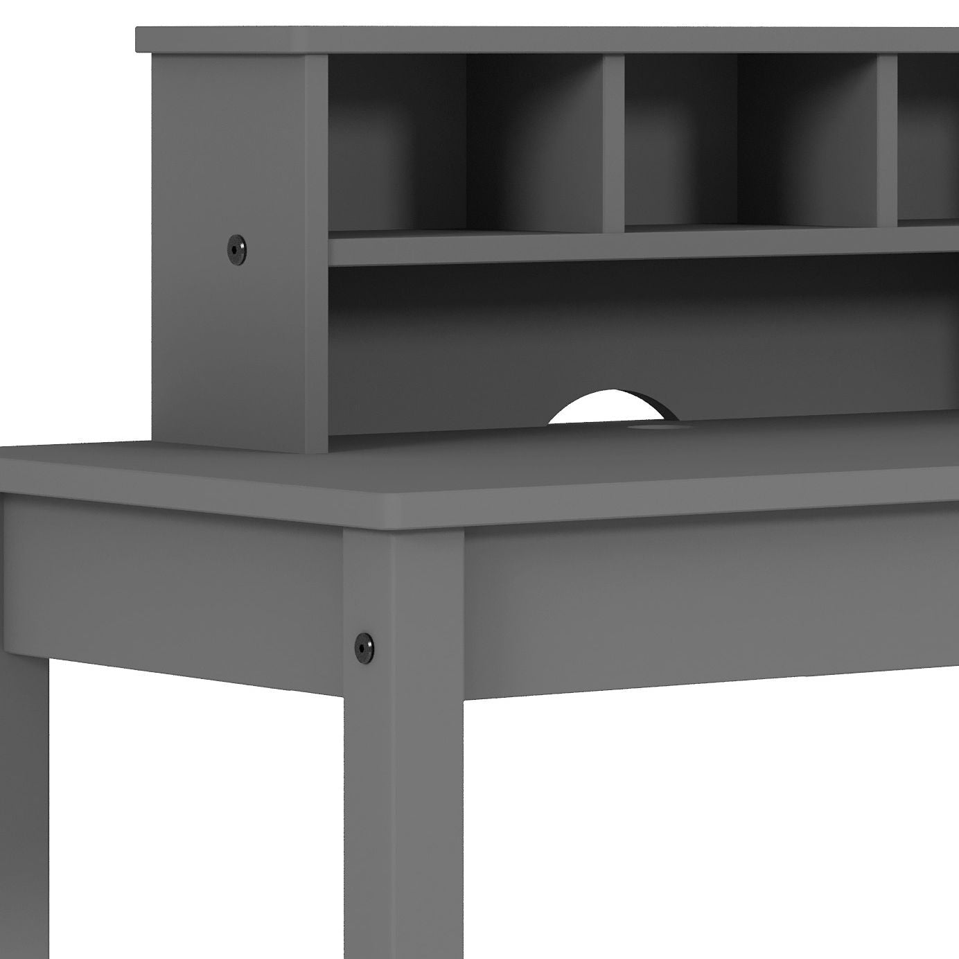 Logan - Writing Desk - Gray - Best Buy Furniture