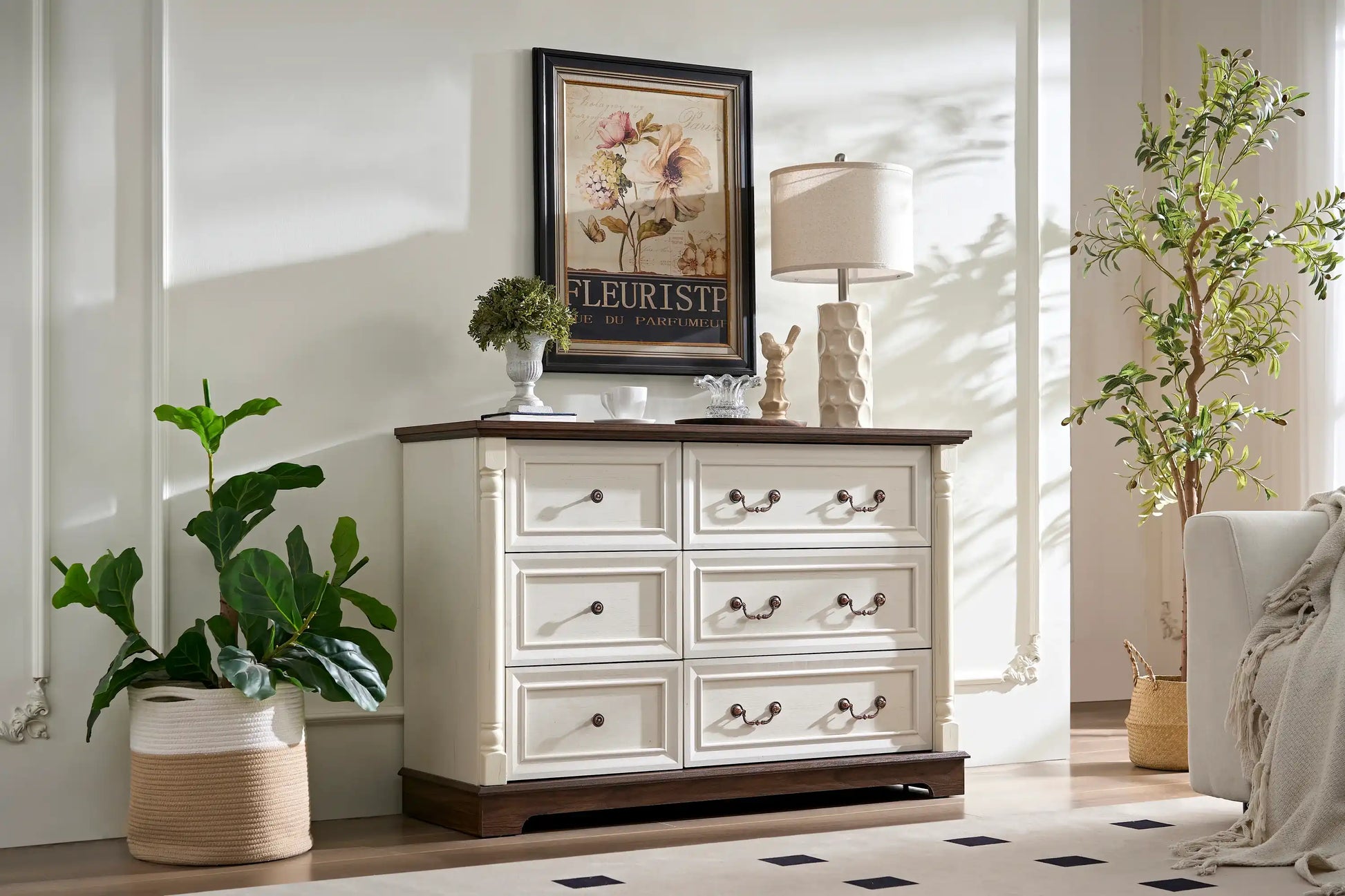 Ashridge Farmhouse 6 Drawer Dresser - Best Buy Furniture