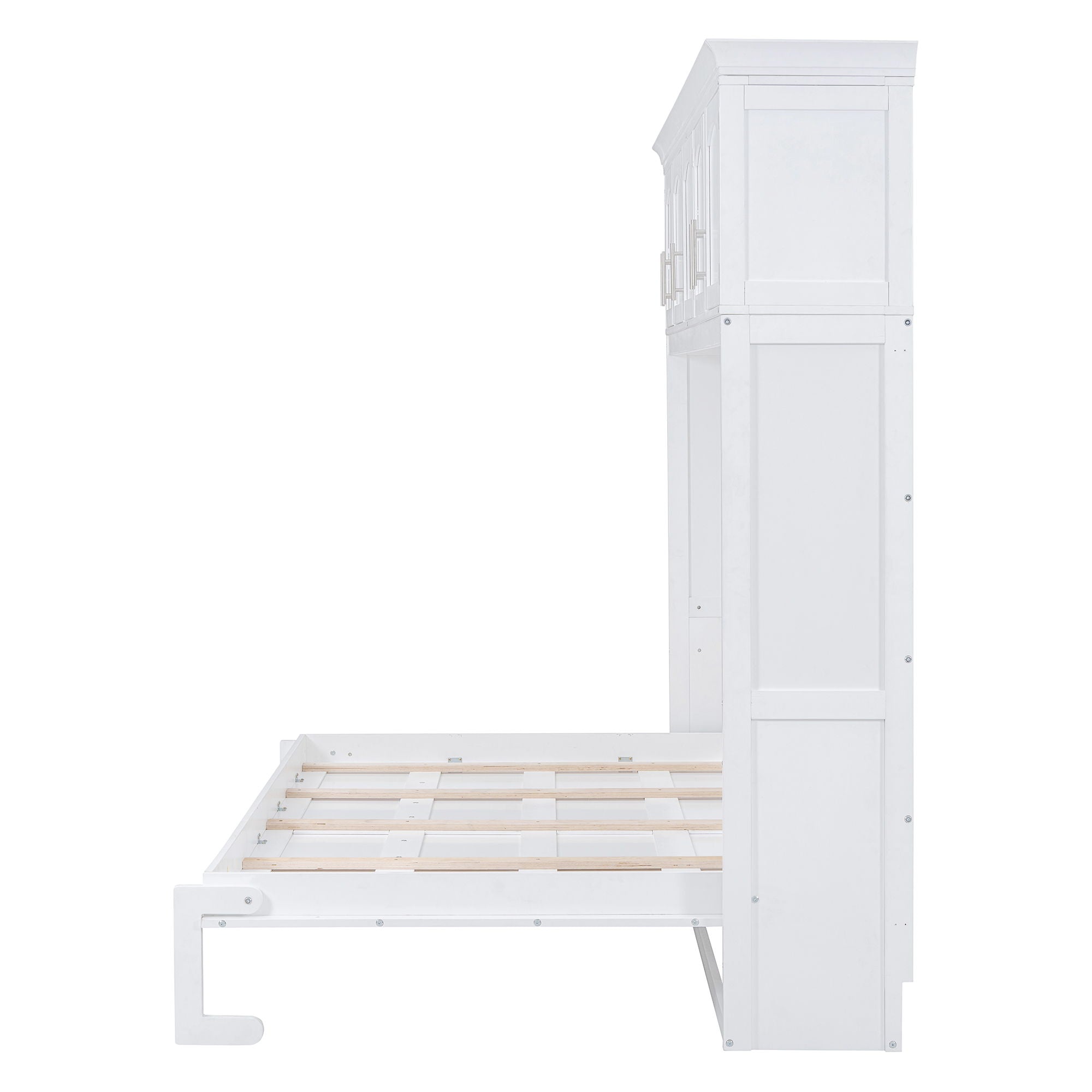 Murphy Modern Bed With Top Cabinets For Space Saving And Comfort