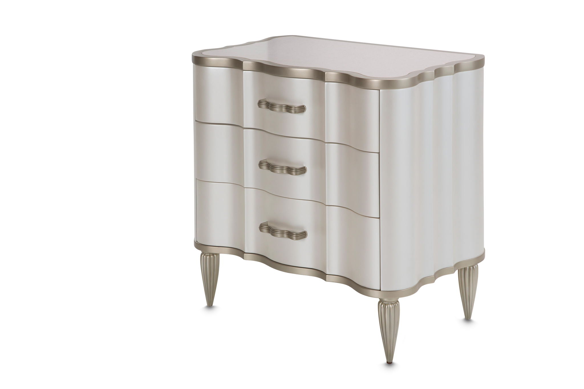 London Place - Nightstand - Creamy Pearl