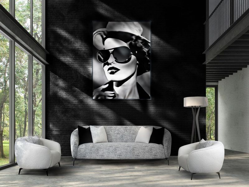Noir Boucle - Accent Chair - Marshmallow/Black Nickel