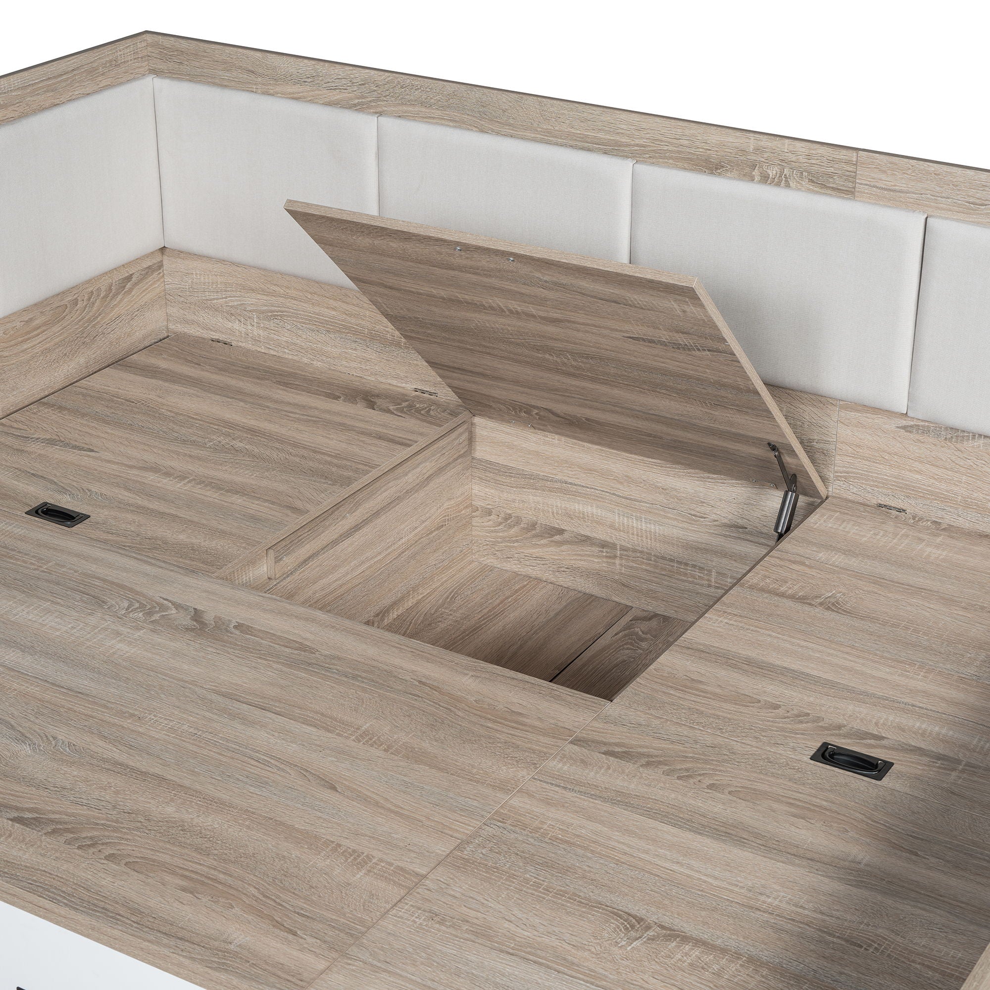 Daybed With 3 Drawers And 3 Storage Compartments