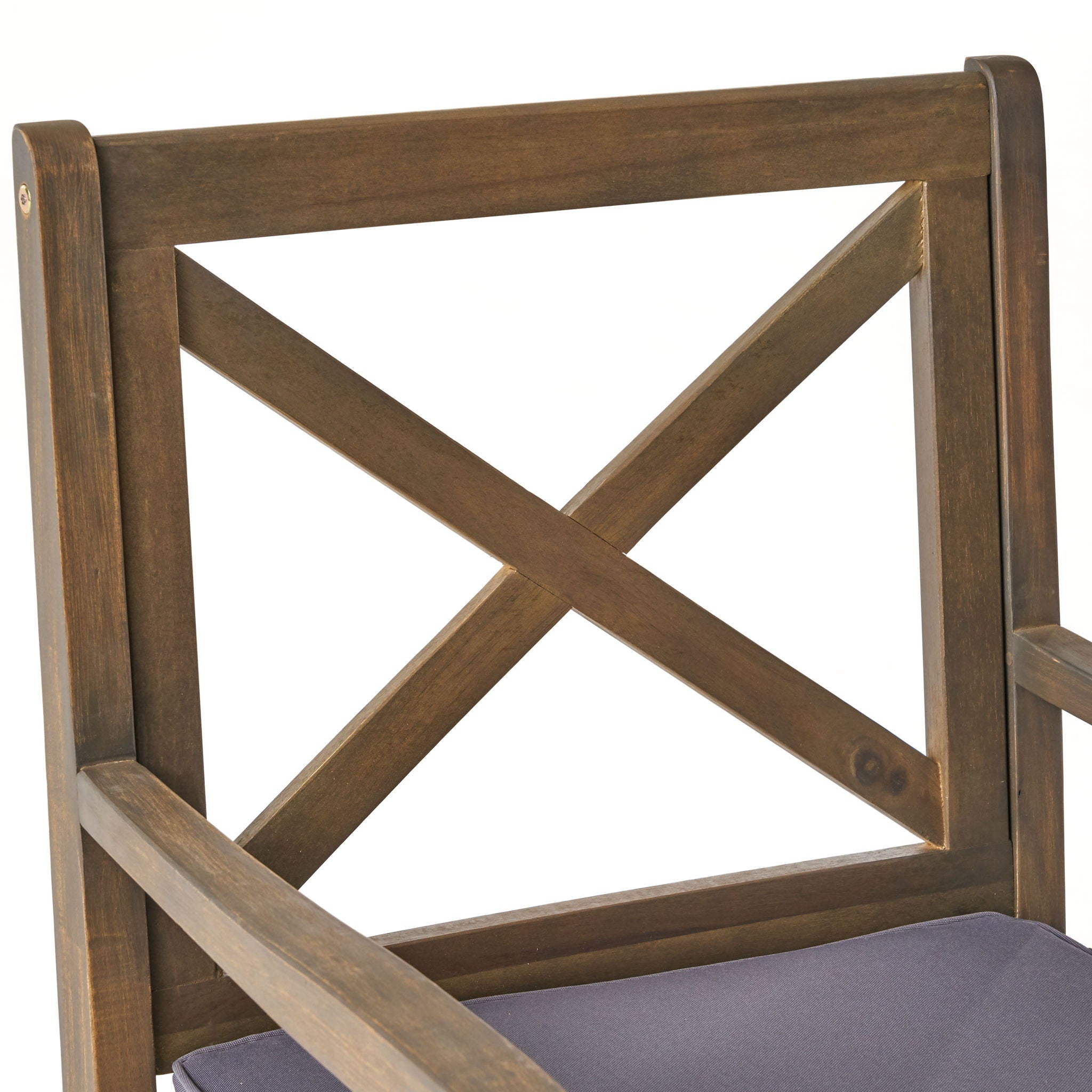 Perla - Dining Chair Set With Cushions 2 Piece - Dark Gray