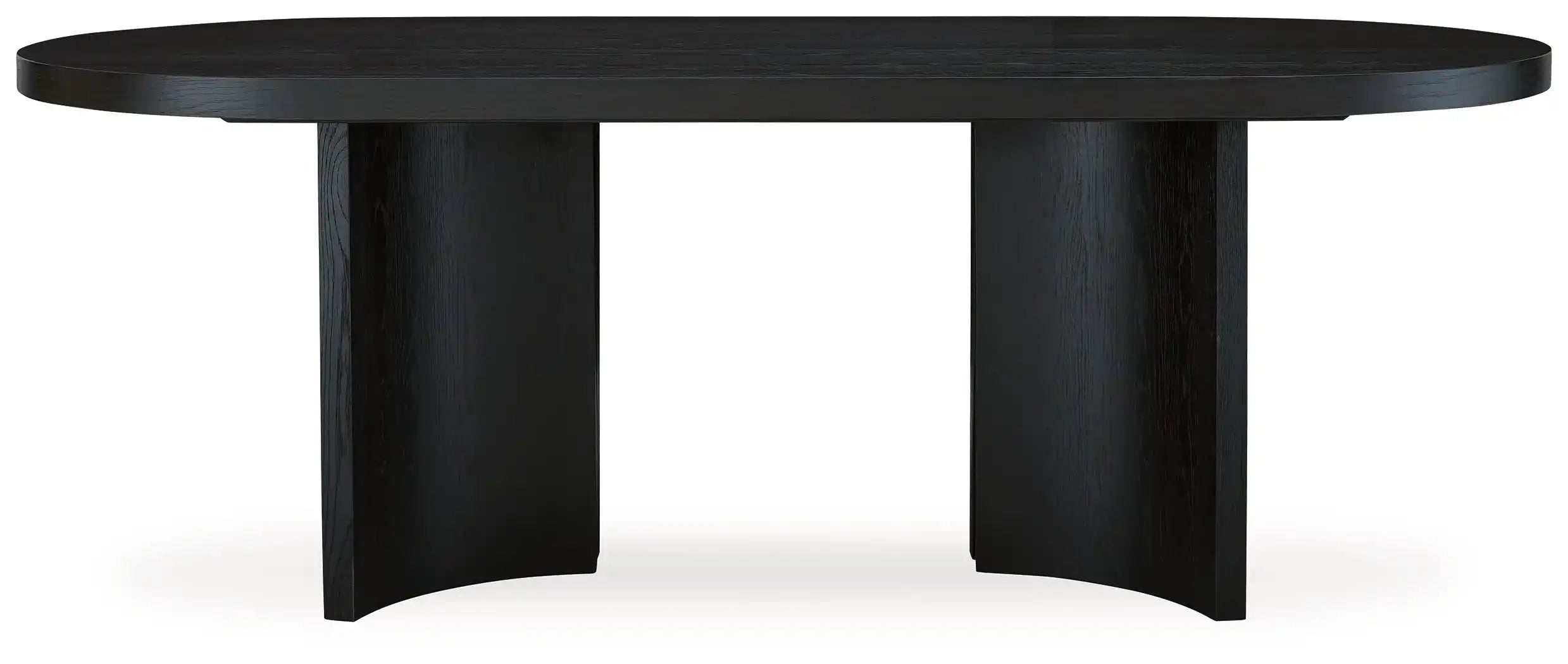 Rowanbeck - Black - Oval Dining Room Table