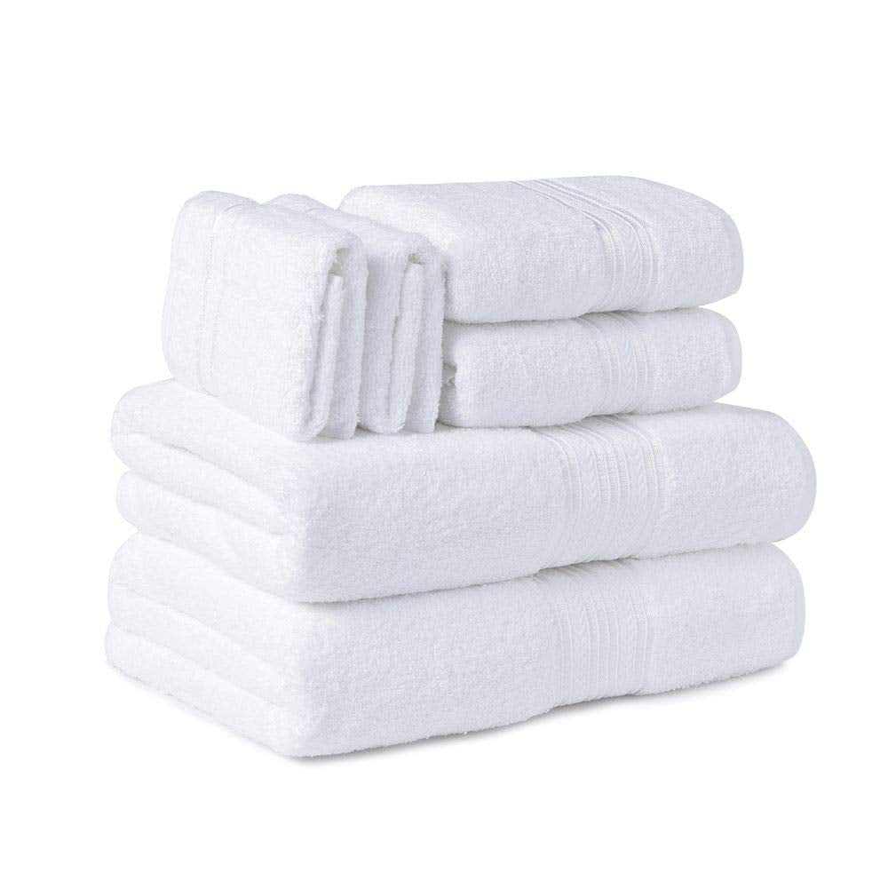Faith, Hope, Love Home Decor Bathessentials 100% Cotton Extra Heavy 6 Piece Bath Towel Set - Best Buy Furniture