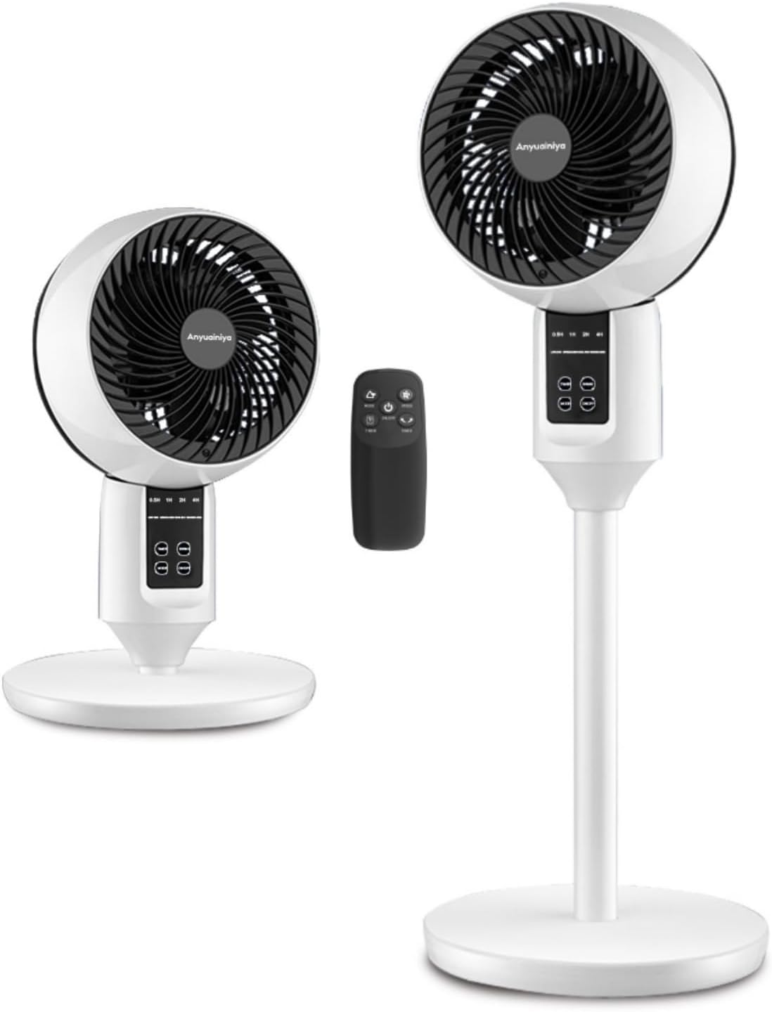 Pedestal Fan with Remote 3D Oscillation 3-Speed Quiet 26dB