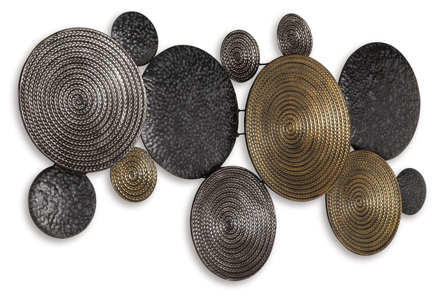 Emsley - Wall Decor - Metallic / Black / Gray