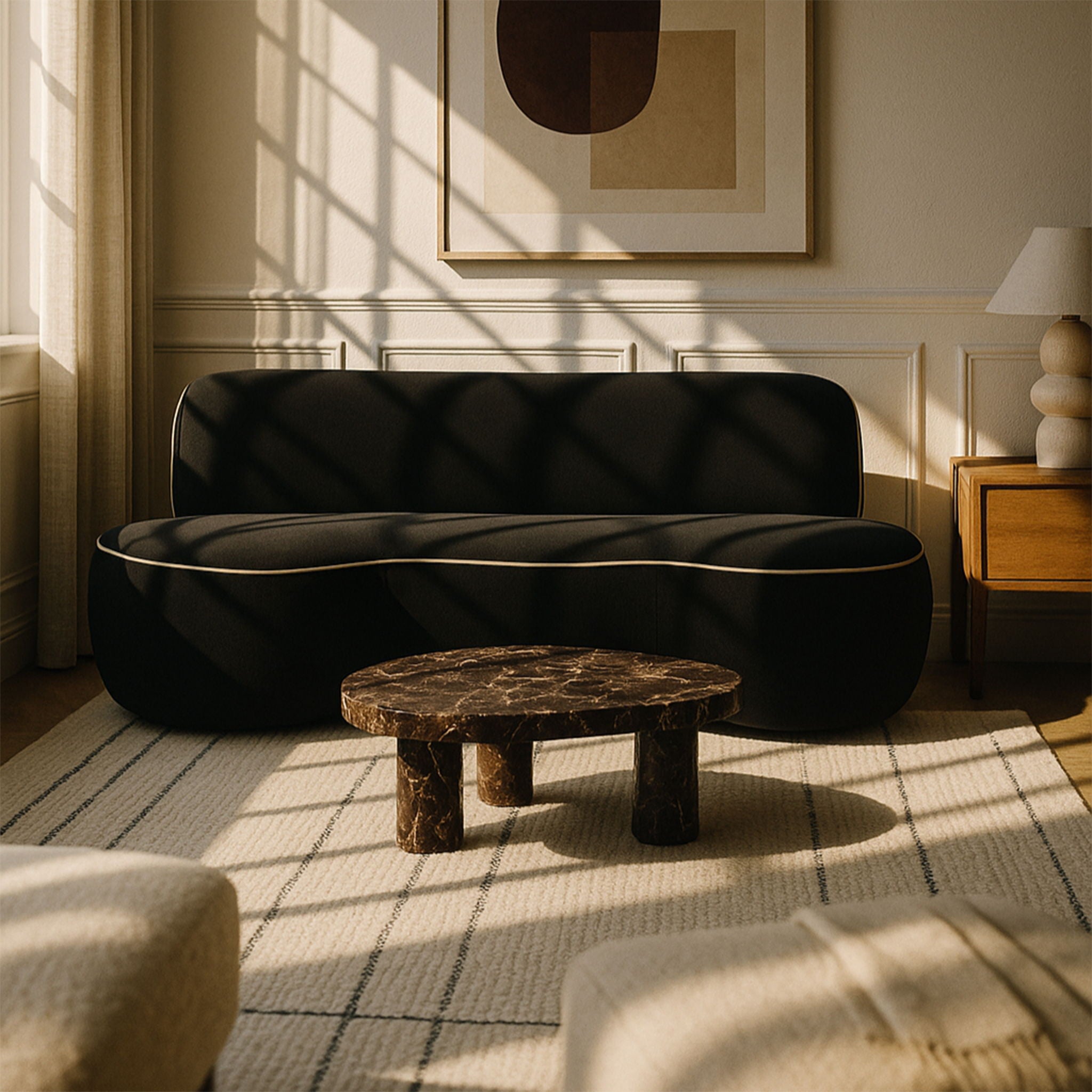 Swerve - Velvet 101" Upholstered Sofa