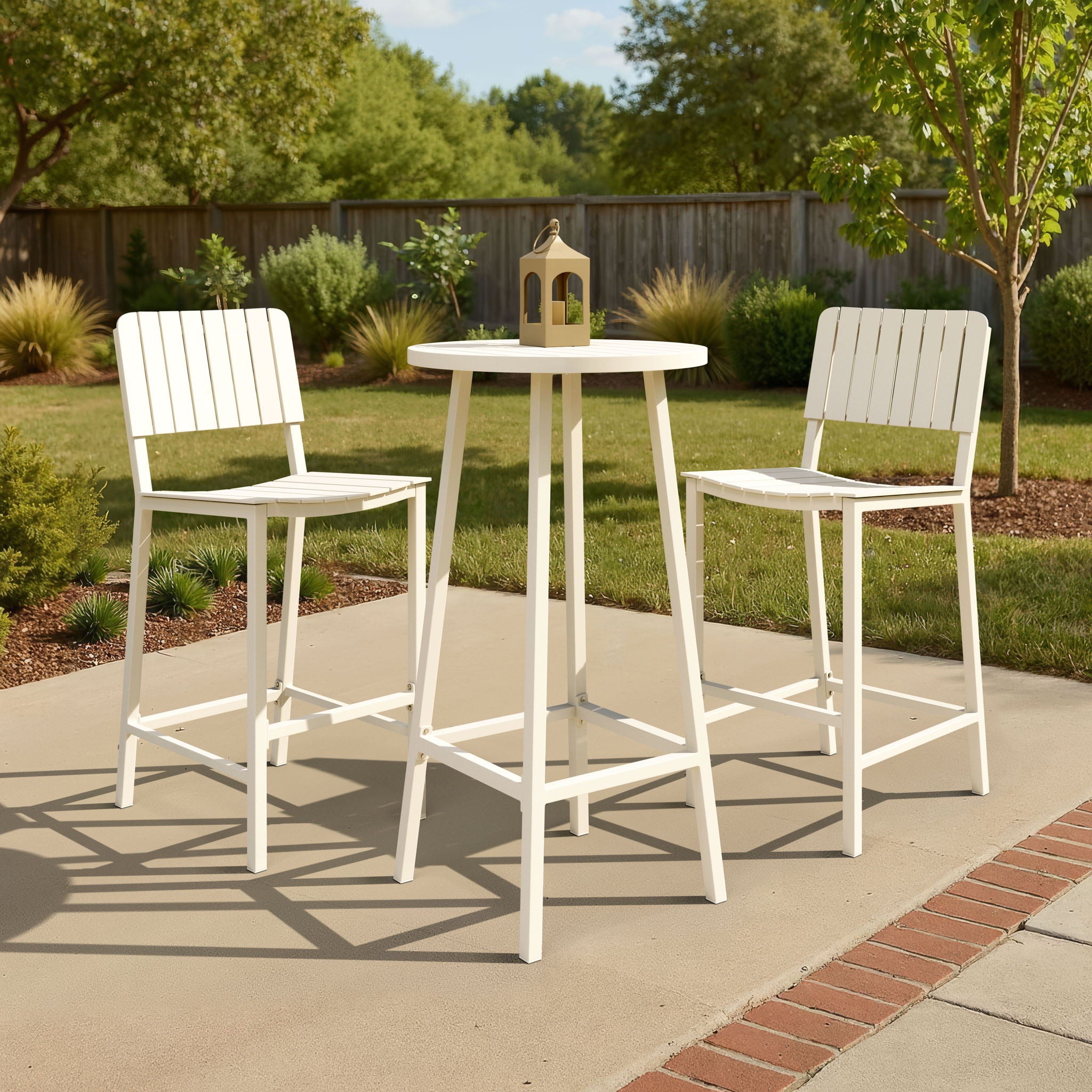 Kayu - Outdoor Barstool - White