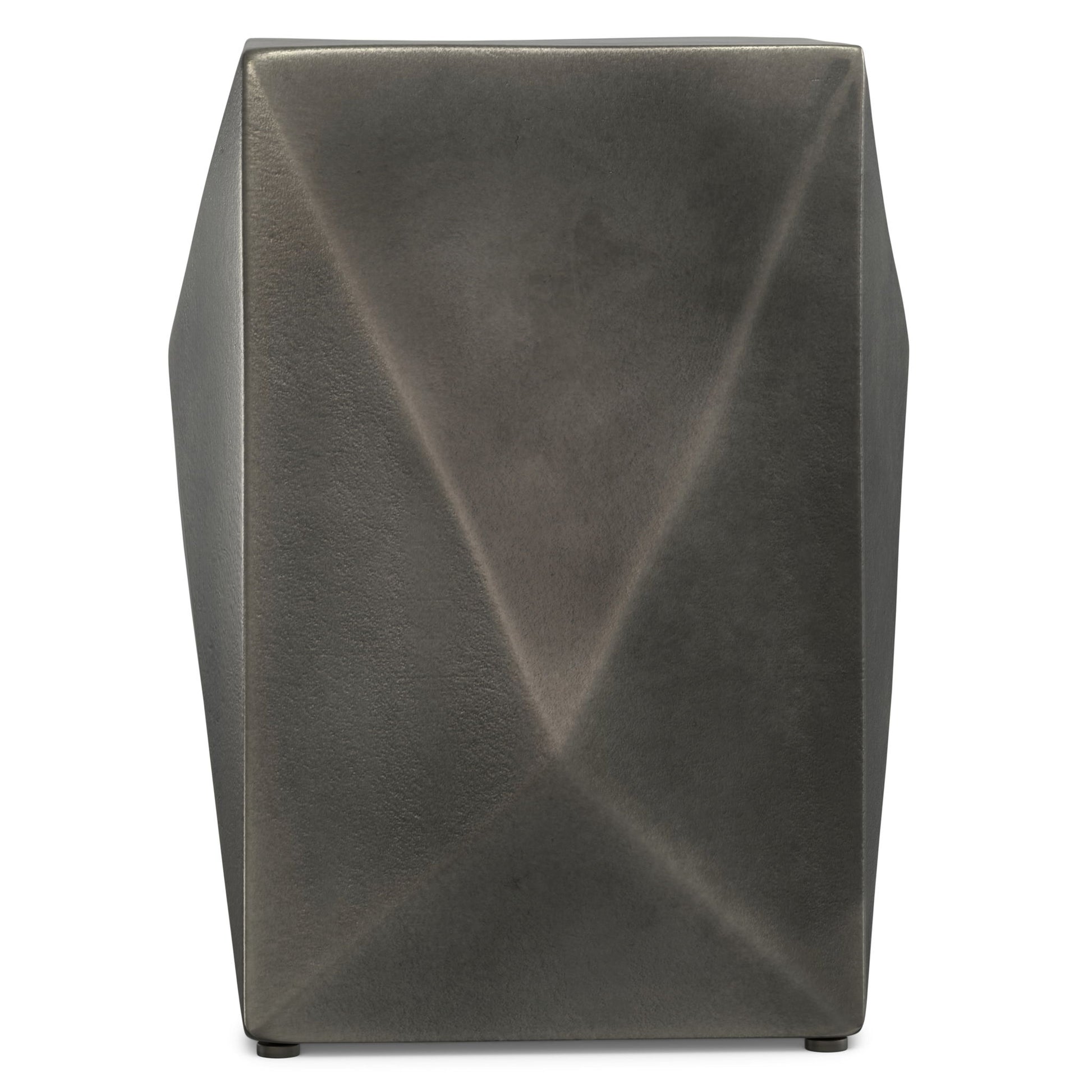 Danner - Cast Aluminum Side Table - Black - Best Buy Furniture