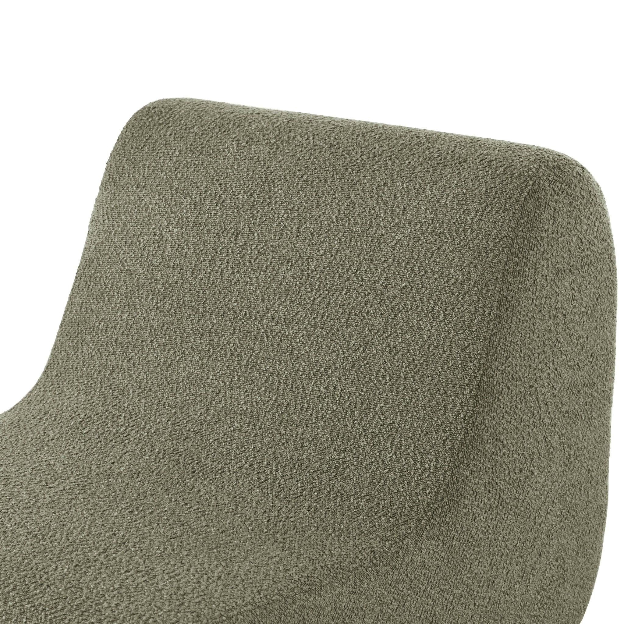 Curved Lounge Chair With Ottoman And High Resilience Foam